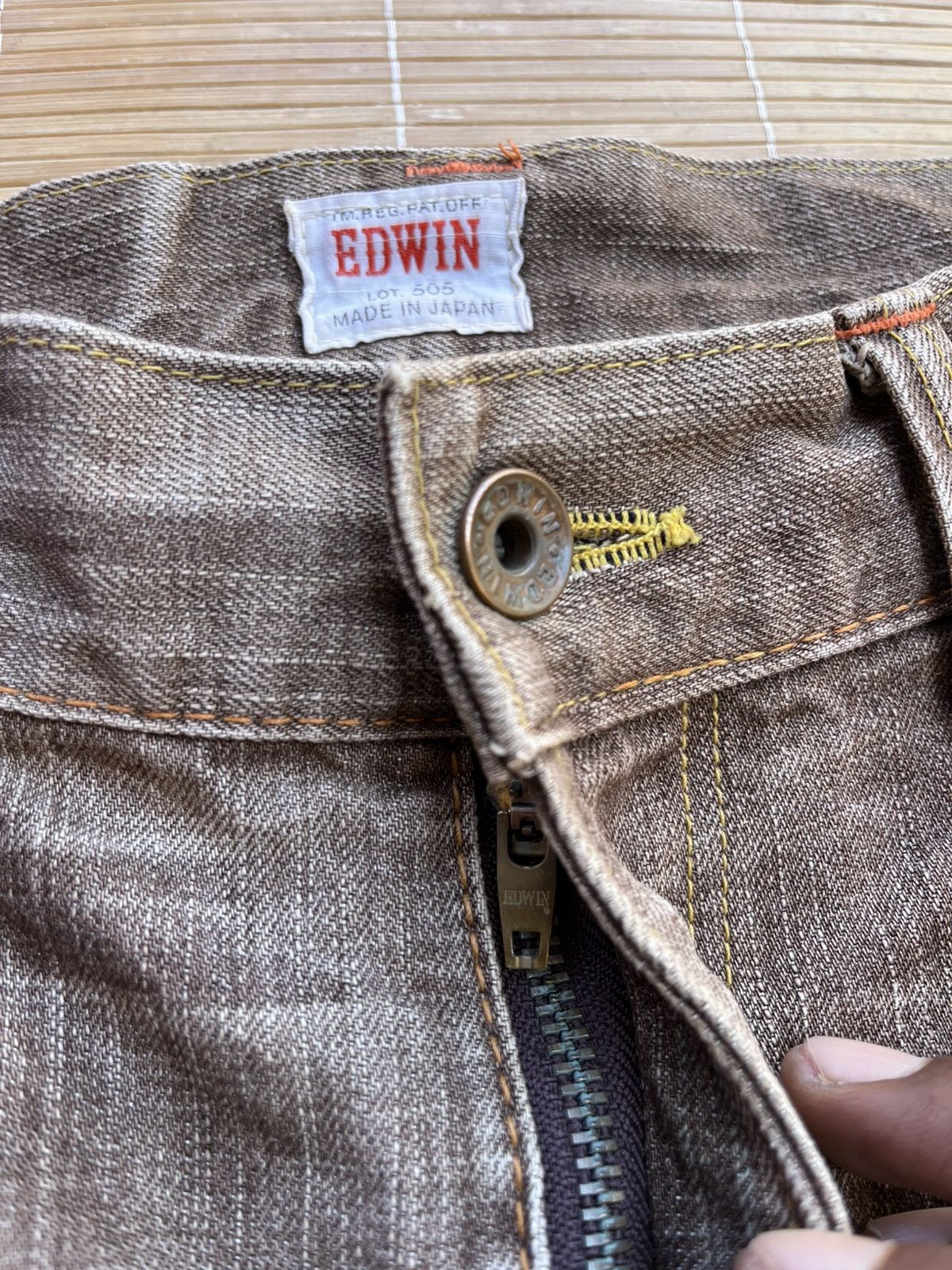 Edwin Vintage Edwin 505zx selvedge denim distress Size US 35 - 8 Thumbnail