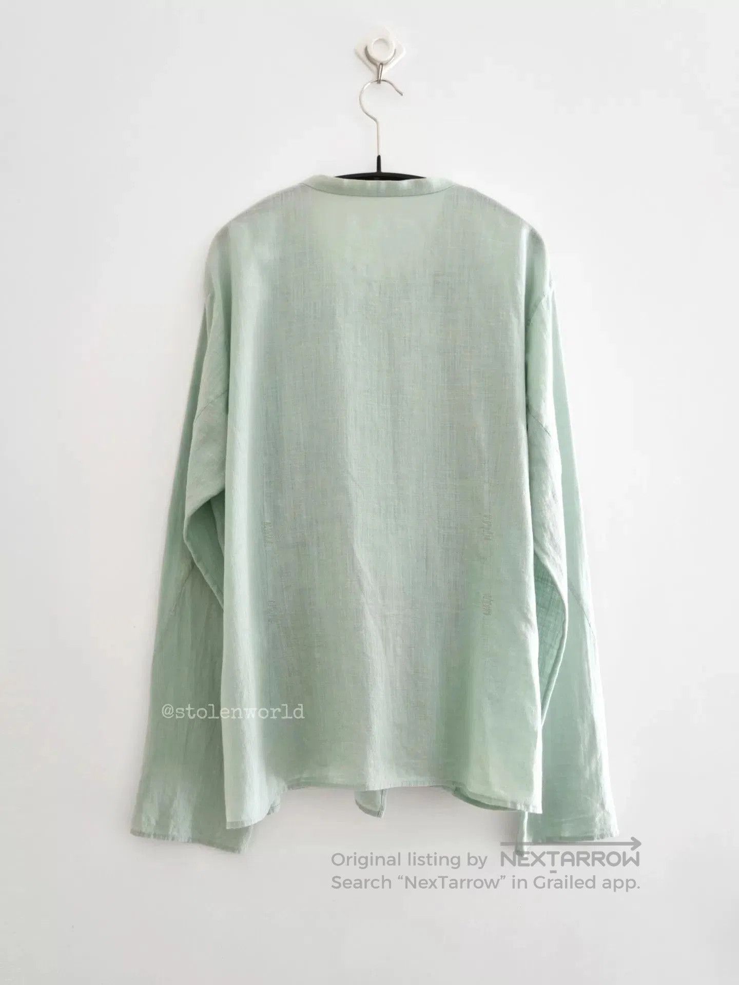 Issey Miyake Issey Miyake Haat Mint Green Blouse. Size M / US 6-8 / IT 42-44 - 3 Thumbnail