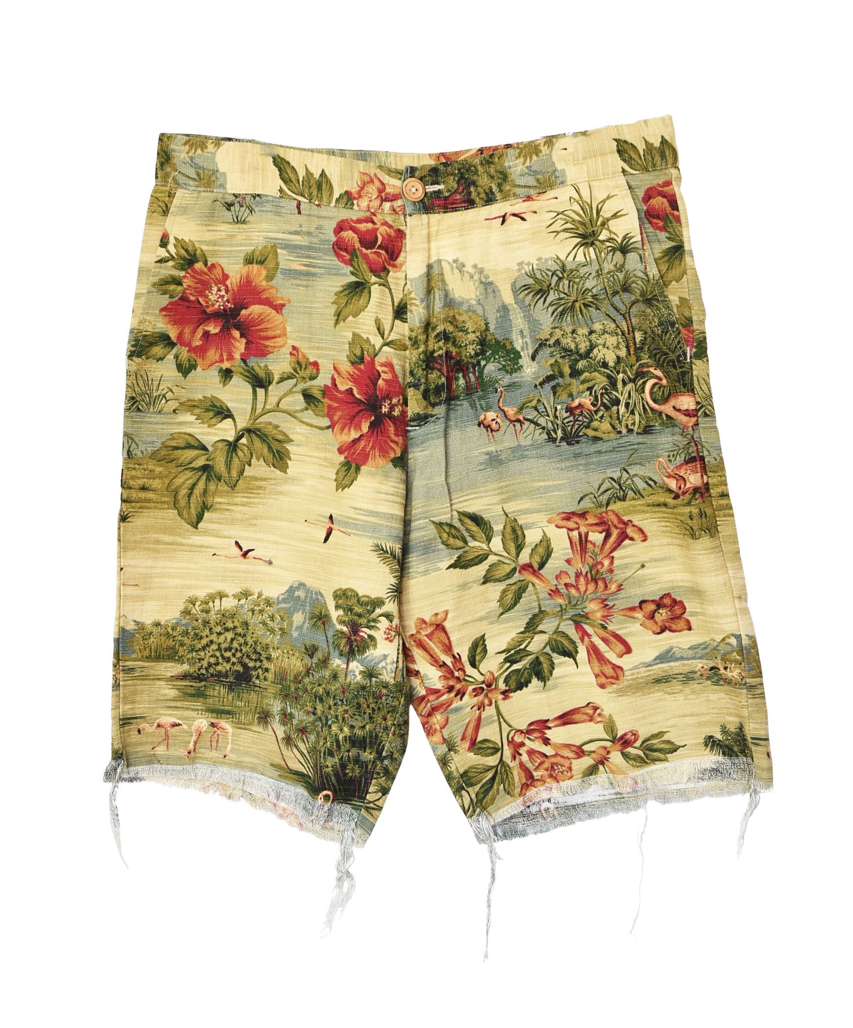 Nepenthes graphic cutoff shorts pants 22365 - 0428 75 Size US 32 / EU 48 - 1 Thumbnail