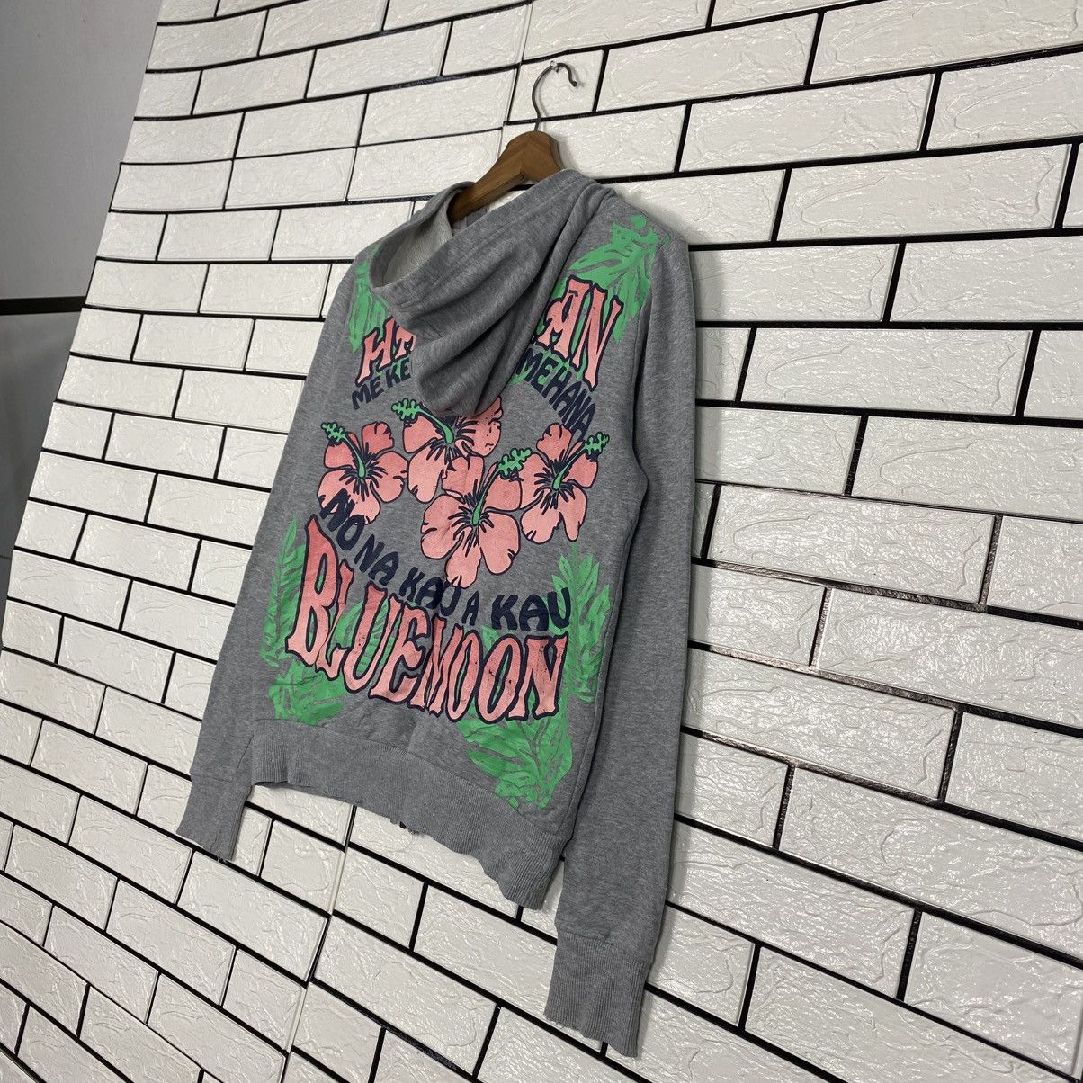 Japanese Brand 📌Vintage Zipper Sweater Hawaiian Blue Moon Big Logo Size US M / EU 48-50 / 2 - 11 Thumbnail