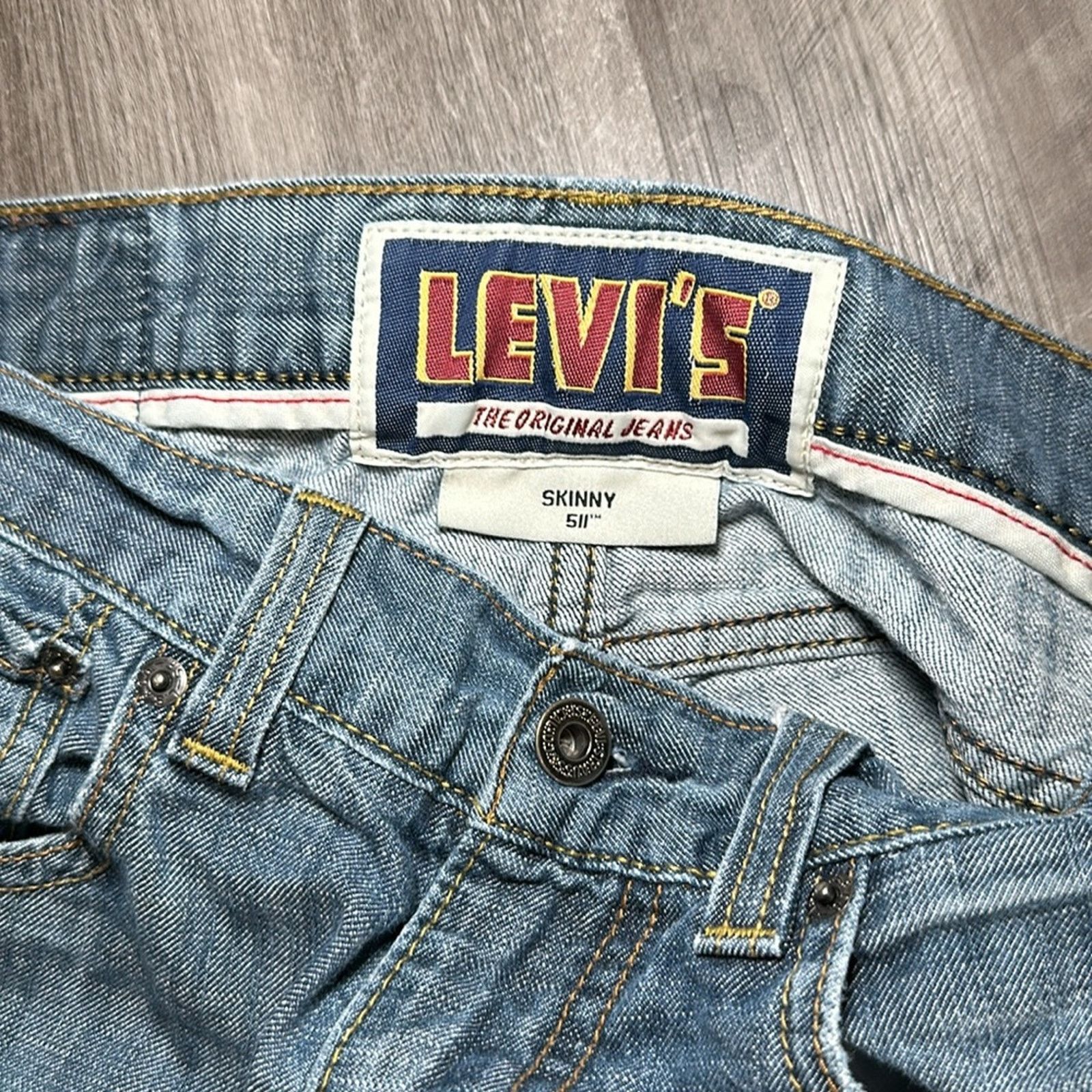 Levi's Levi’s 511 Distressed Skinny Jeans - 32x32 Size US 32 / EU 48 - 9 Thumbnail
