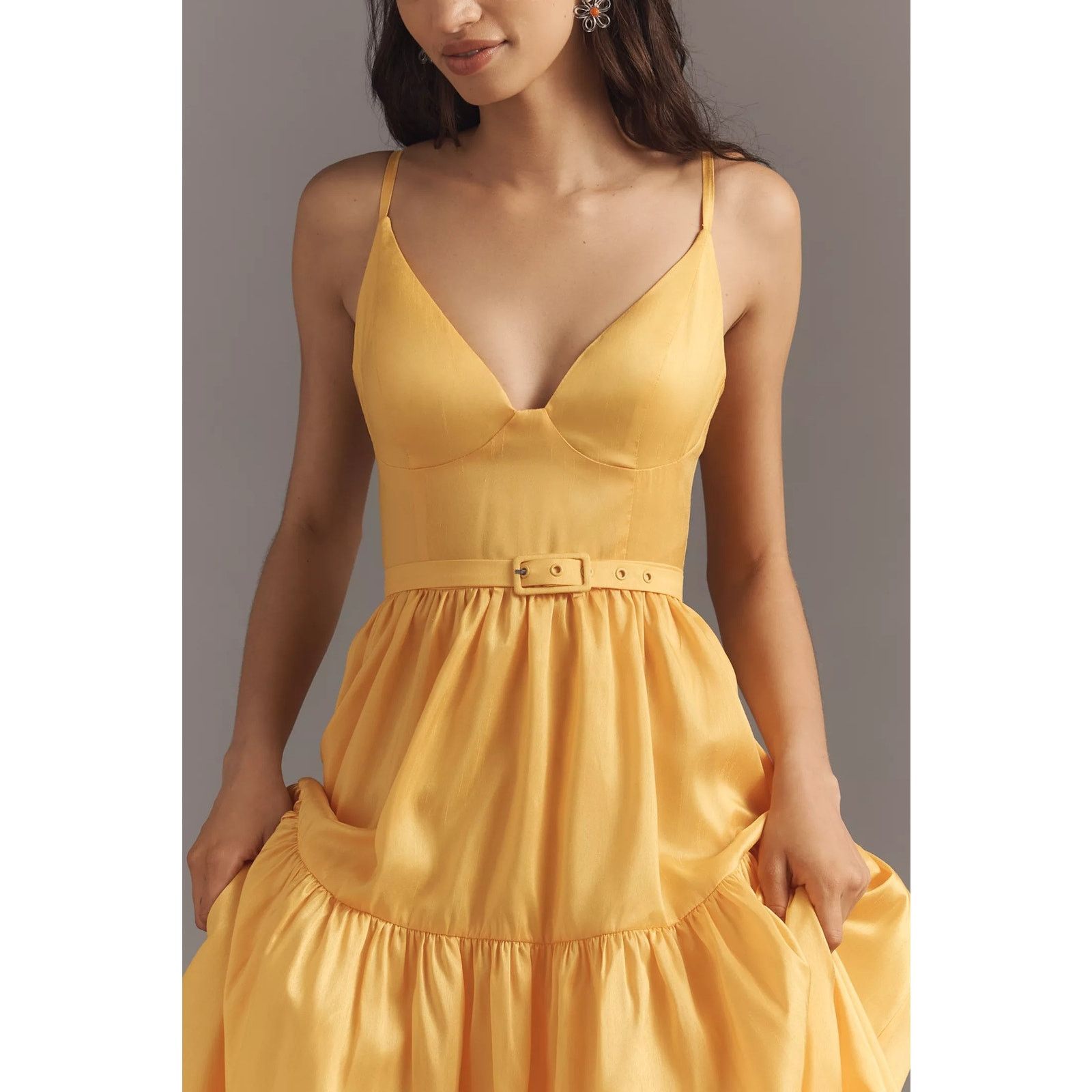 Anthropologie × Hutch New Atherton Sleeveless V-Neck Belted Midi Dress $258 18W Size XXL / US 16-18 / IT 52-54 - 5 Thumbnail