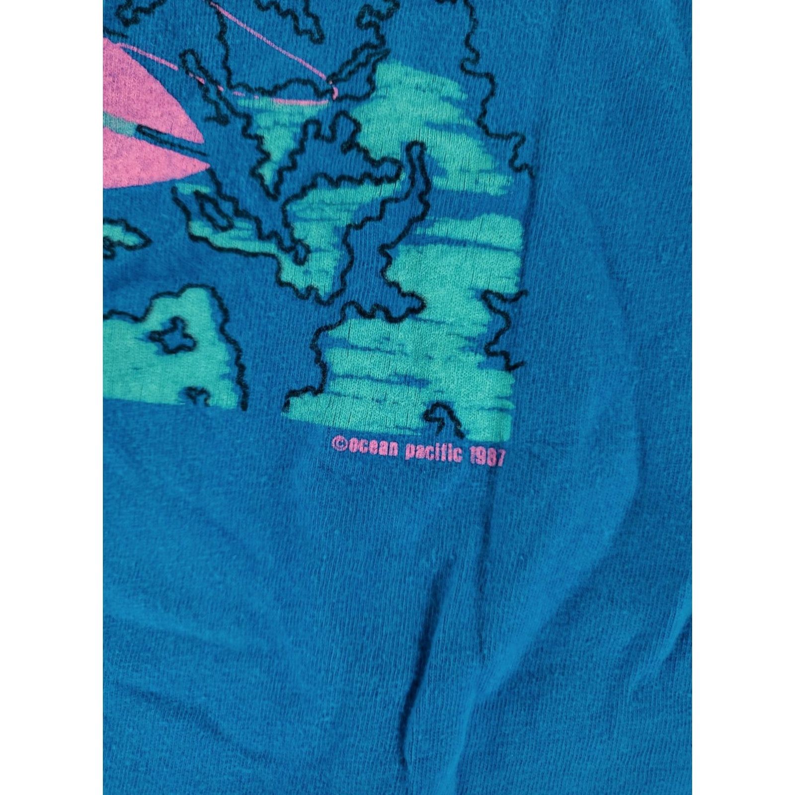 Ocean Pacific VINTAGE Ocean Pacific T-Shirt Mens M Blue 80s 90s Surf Made USA Winter Unleashed Size US M / EU 48-50 / 2 - 4 Thumbnail