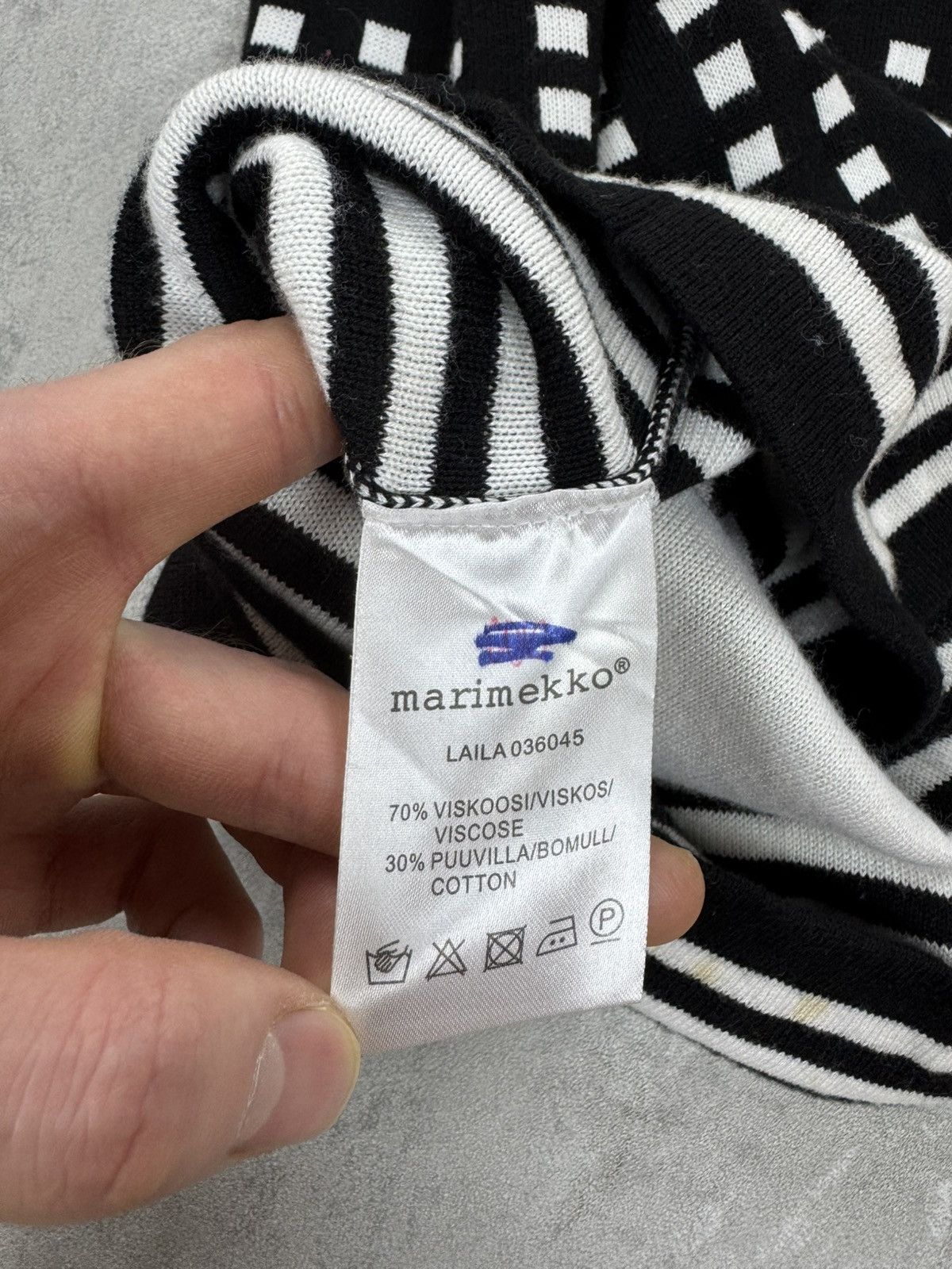Marimekko Marimekko Knit Midi Dress Striped Pattern Womens Size L Size L / US 10 / IT 46 - 5 Thumbnail