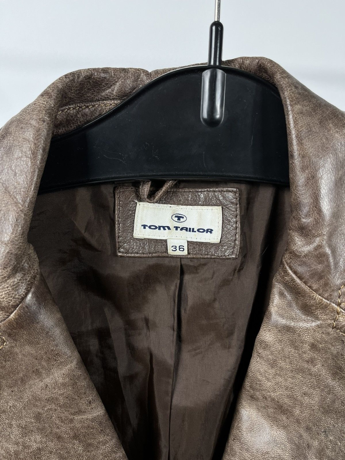 Tom Tailor Tom Tailor Leather Jacket Blazer Brown Women Size 36 Size S / US 4 / IT 40 - 4 Thumbnail