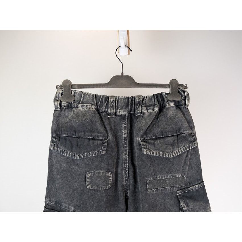 Maison MIHARA YASUHIRO o1rshd1 Repair Cargo Trousers Denim Pants in Black Size US 32 / EU 48 - 13 Thumbnail