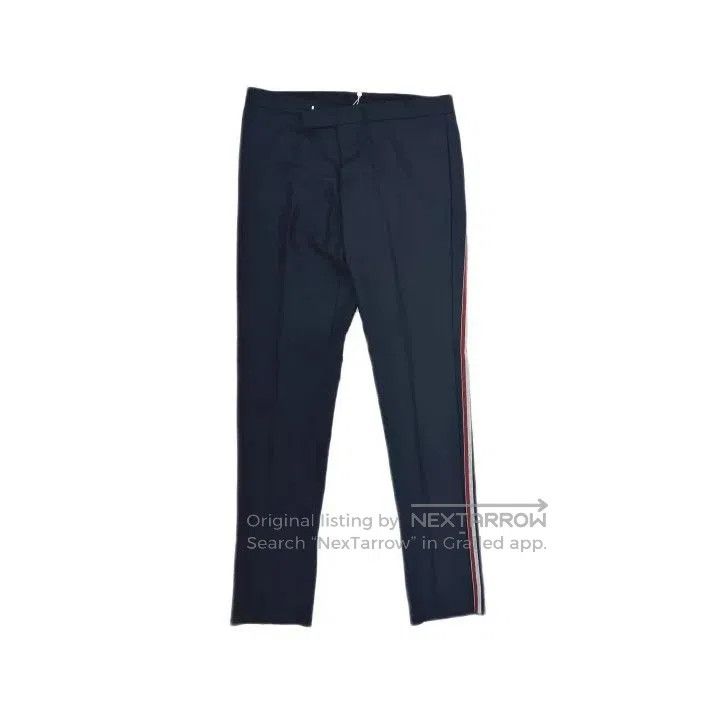 Other Thom Browne Black Wool Striped Casual Pants. Size US 30 / EU 46 - 2 Thumbnail