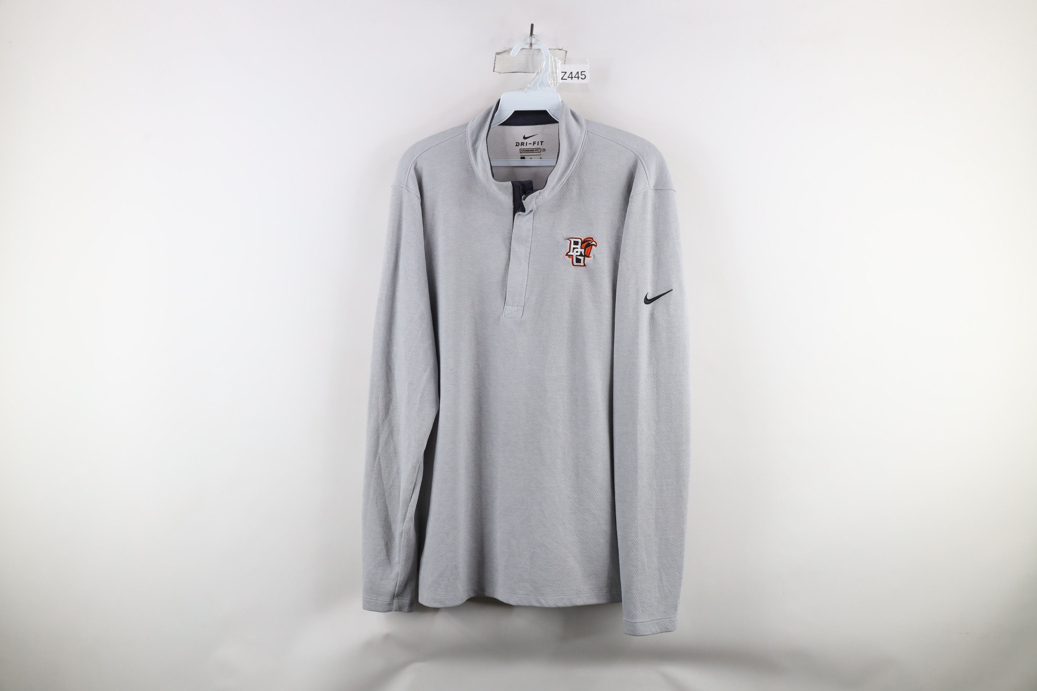 Nike × Vintage Nike Green State University Half Zip Pullover Sweater Top Size ONE SIZE - 1 Thumbnail
