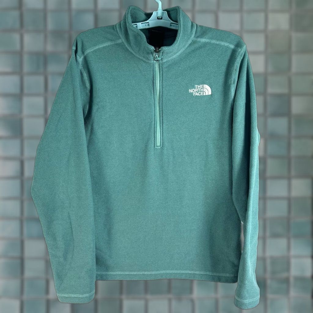 The North Face The North Face Pullover Shirt Mens M Teal Green 1/4 Zip Fleece Embroidered Logo Outdoor Camping Hiking Winter 90s? Size US M / EU 48-50 / 2 - 1 Thumbnail