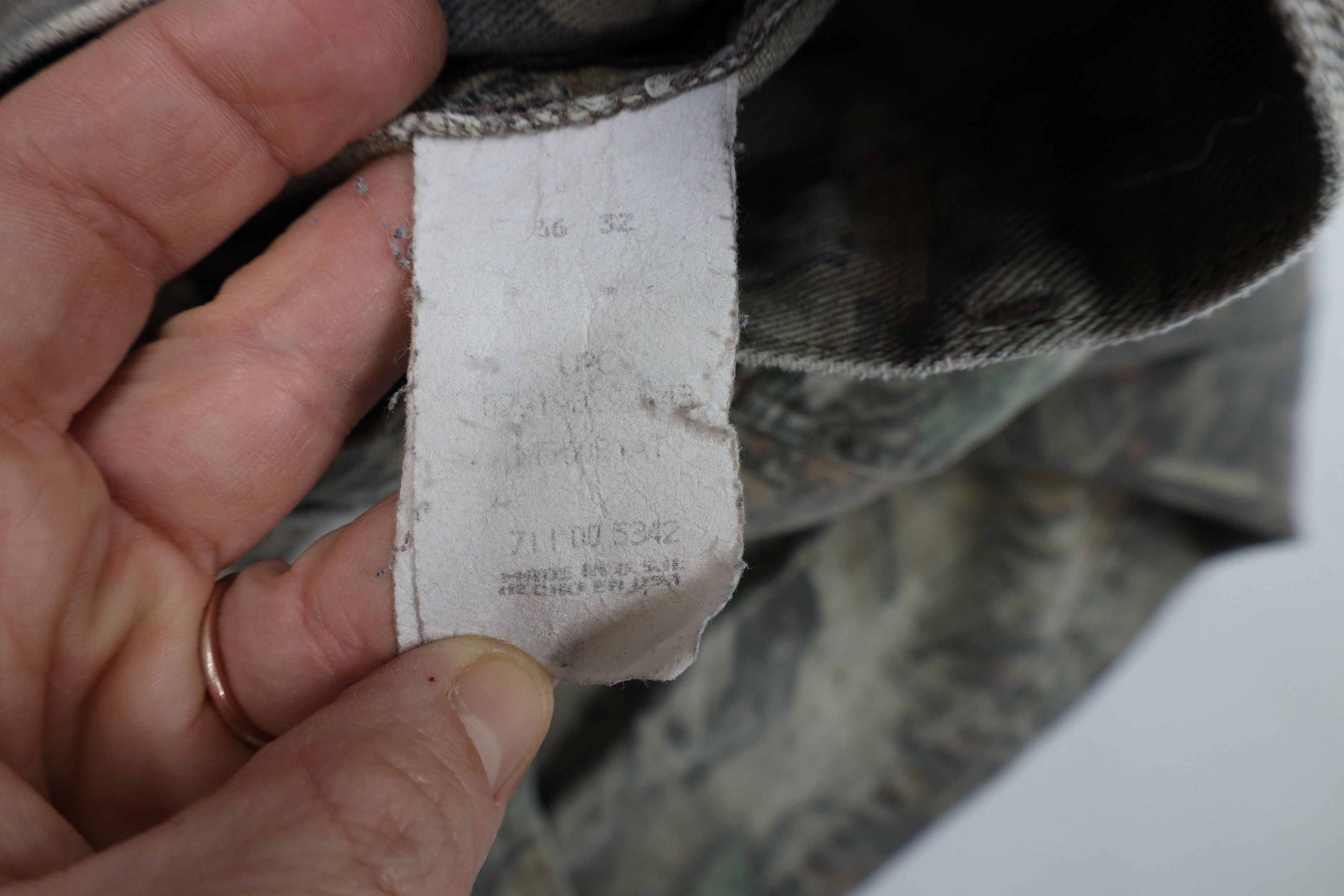 Vintage × Walls Vintage 90s Walls Advantage Timber Camouflage Denim Jeans Size US 34 / EU 50 - 9 Thumbnail