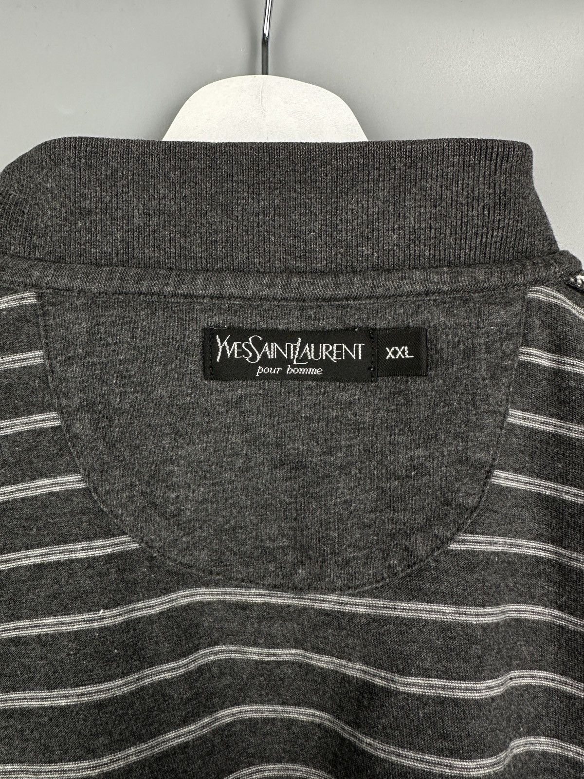 Yves Saint Laurent Yves Saint Laurent YSL Polo T Shirt Stripe Luxury Old Money Size US XL / EU 56 / 4 - 7 Thumbnail