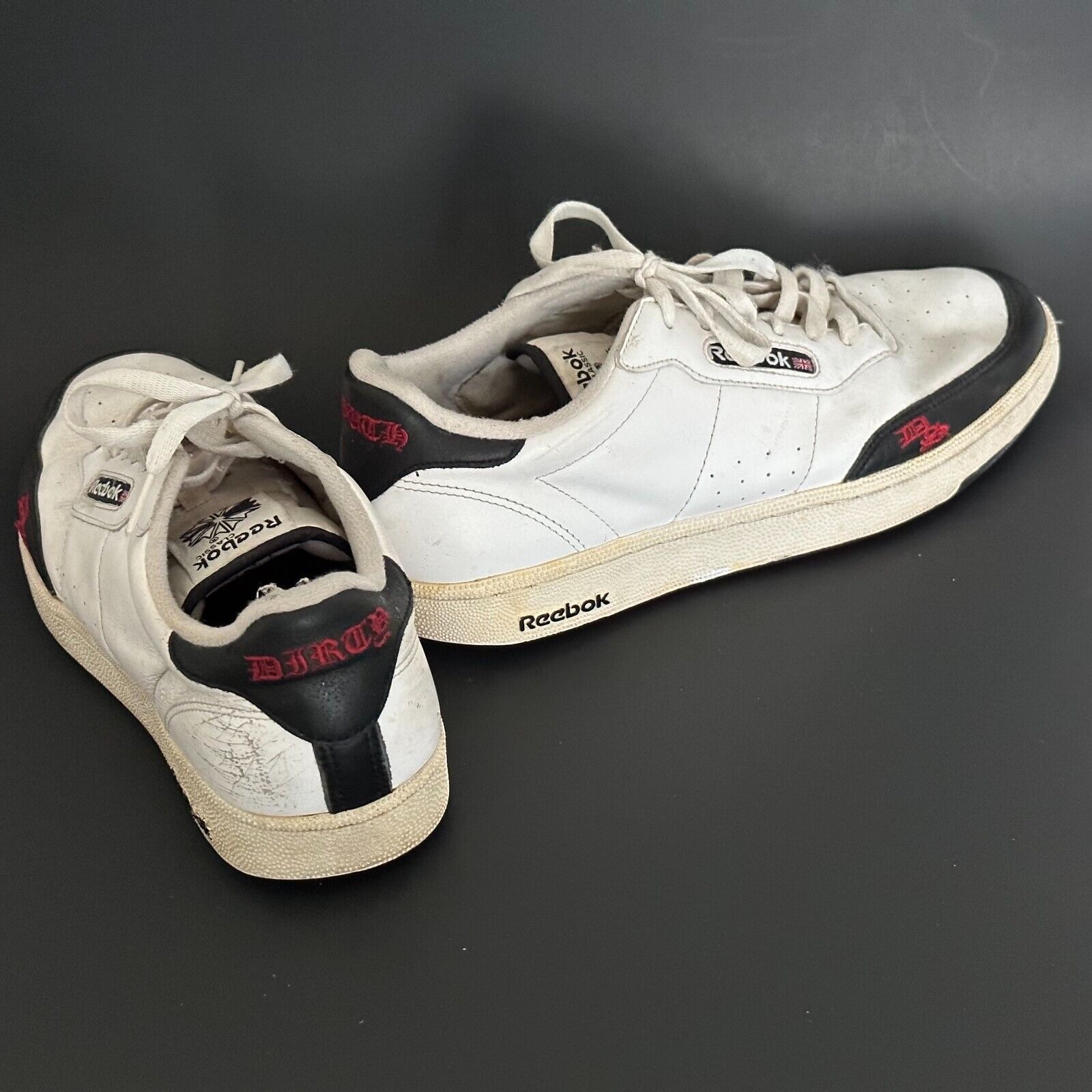 Reebok REEBOK "soulja" Classic White Leather w/Blue Mens Sz10 *RARE Size US 10 / EU 43 - 1 Thumbnail