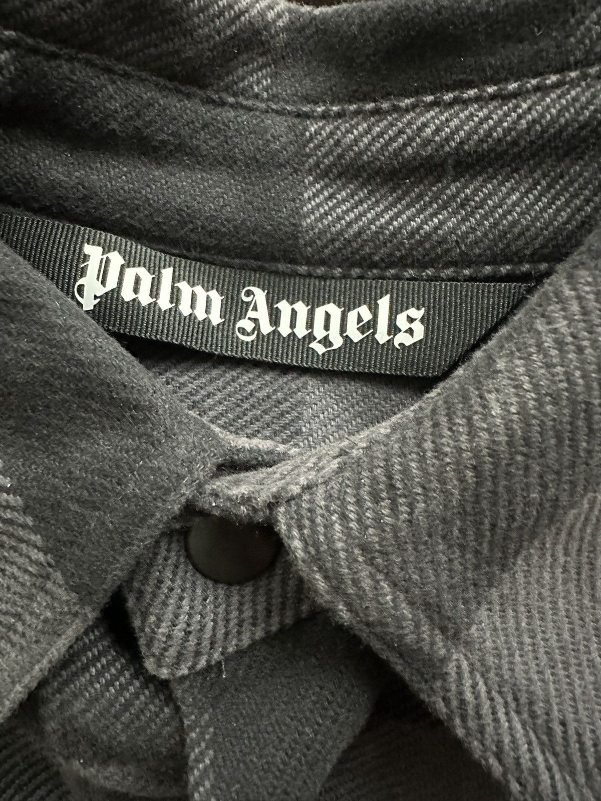 Palm Angels Palm Angels Back Logo Flannel Shirt Size US L / EU 52-54 / 3 - 4 Thumbnail