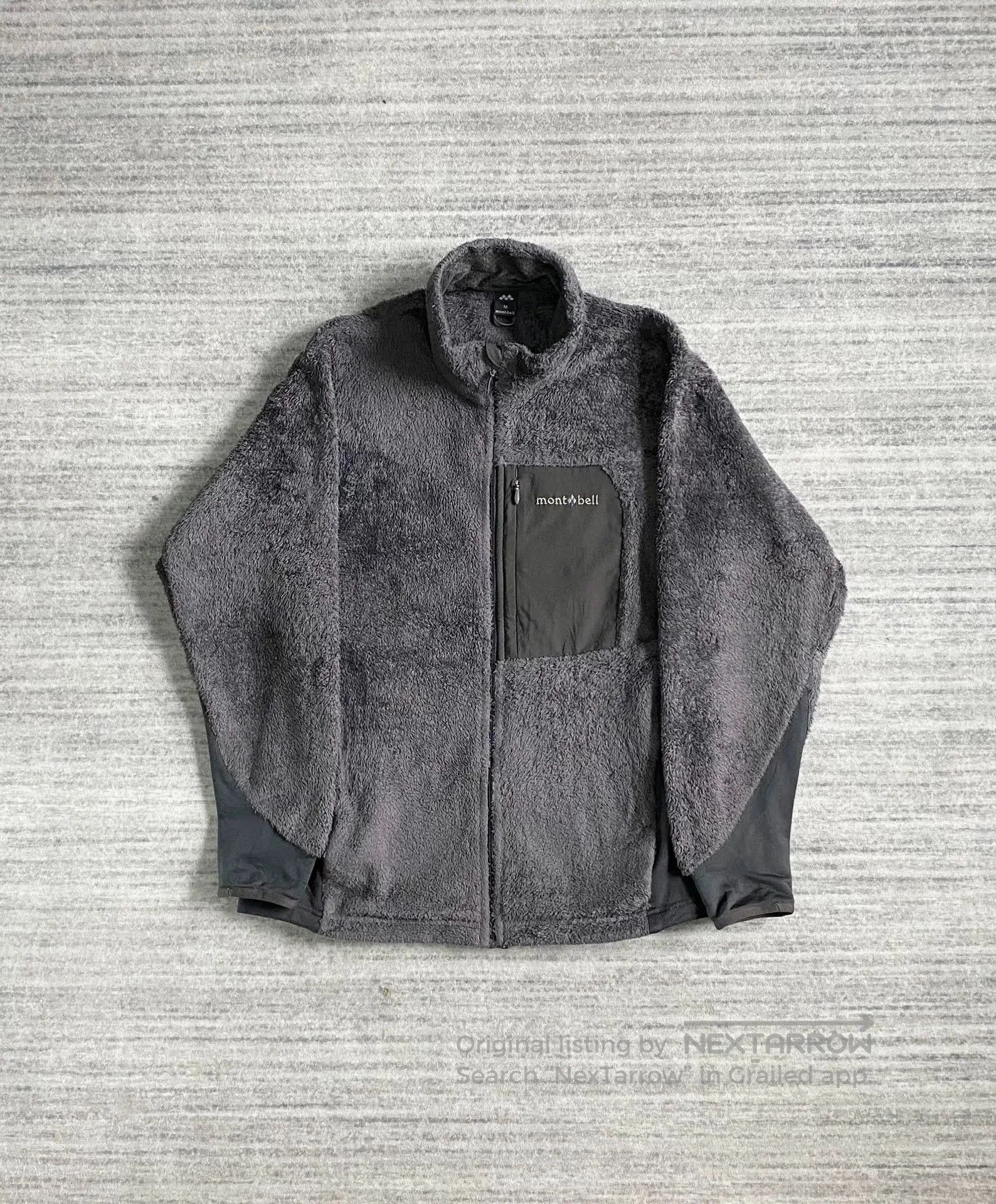 vintage montbell fleece jacket outdoor coat.