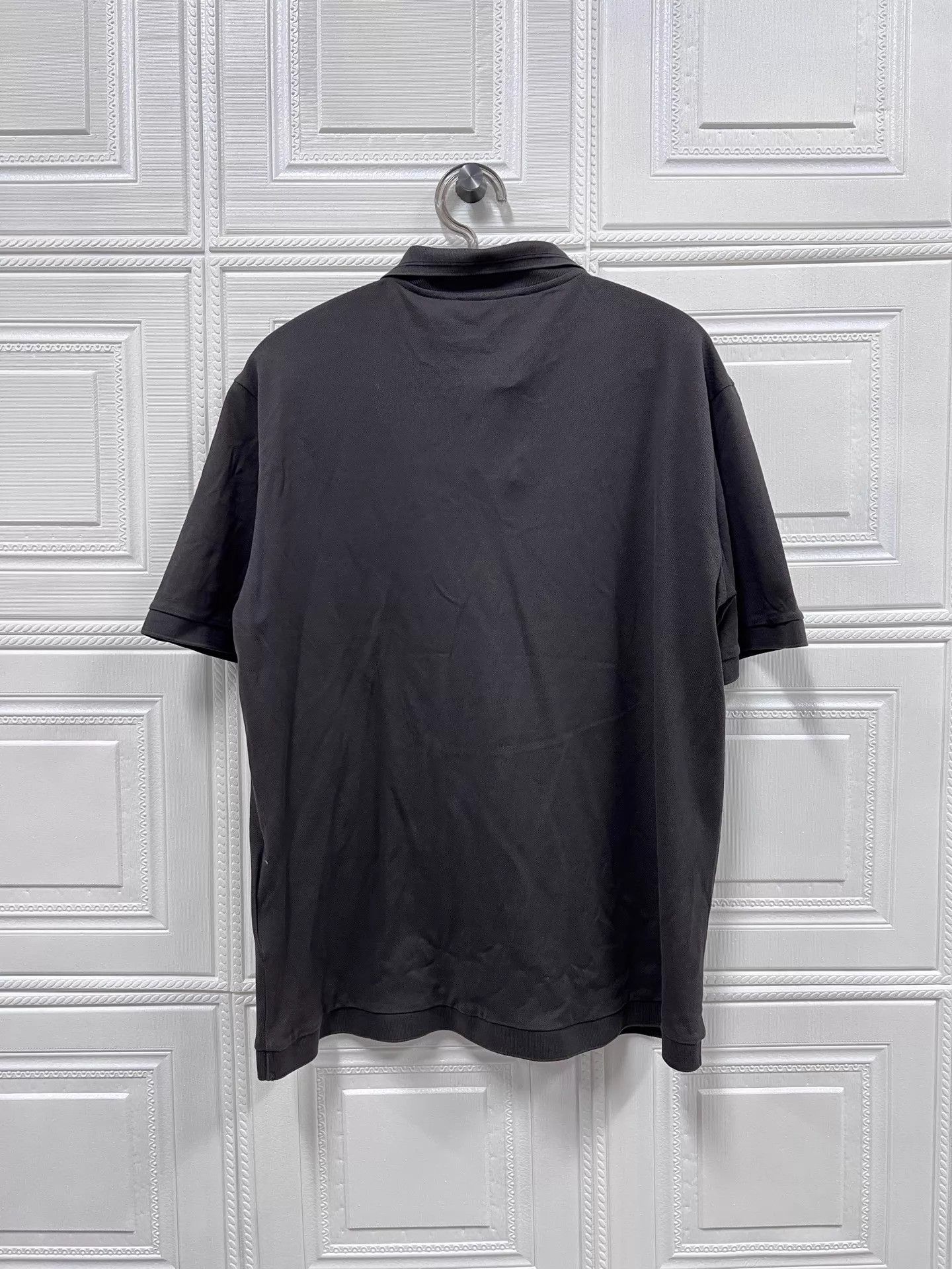Prada Prada Dark Gray Logo Cotton Short Sleeve Polo XL Size US XL / EU 56 / 4 - 2 Thumbnail