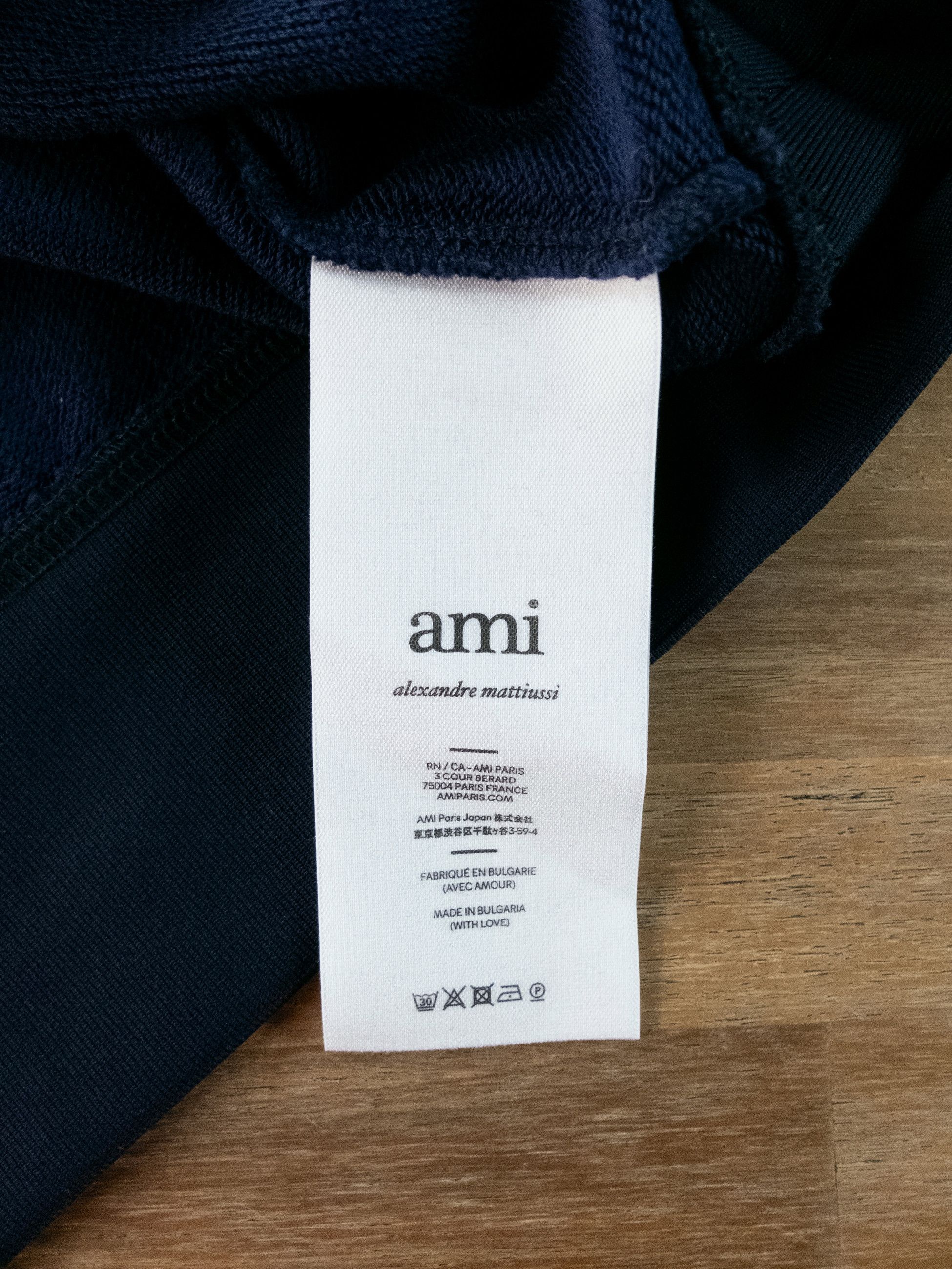 AMI AMI Paris navy blue regular fit twin stripe sweatshirt XL Size US XL / EU 56 / 4 - 9 Thumbnail