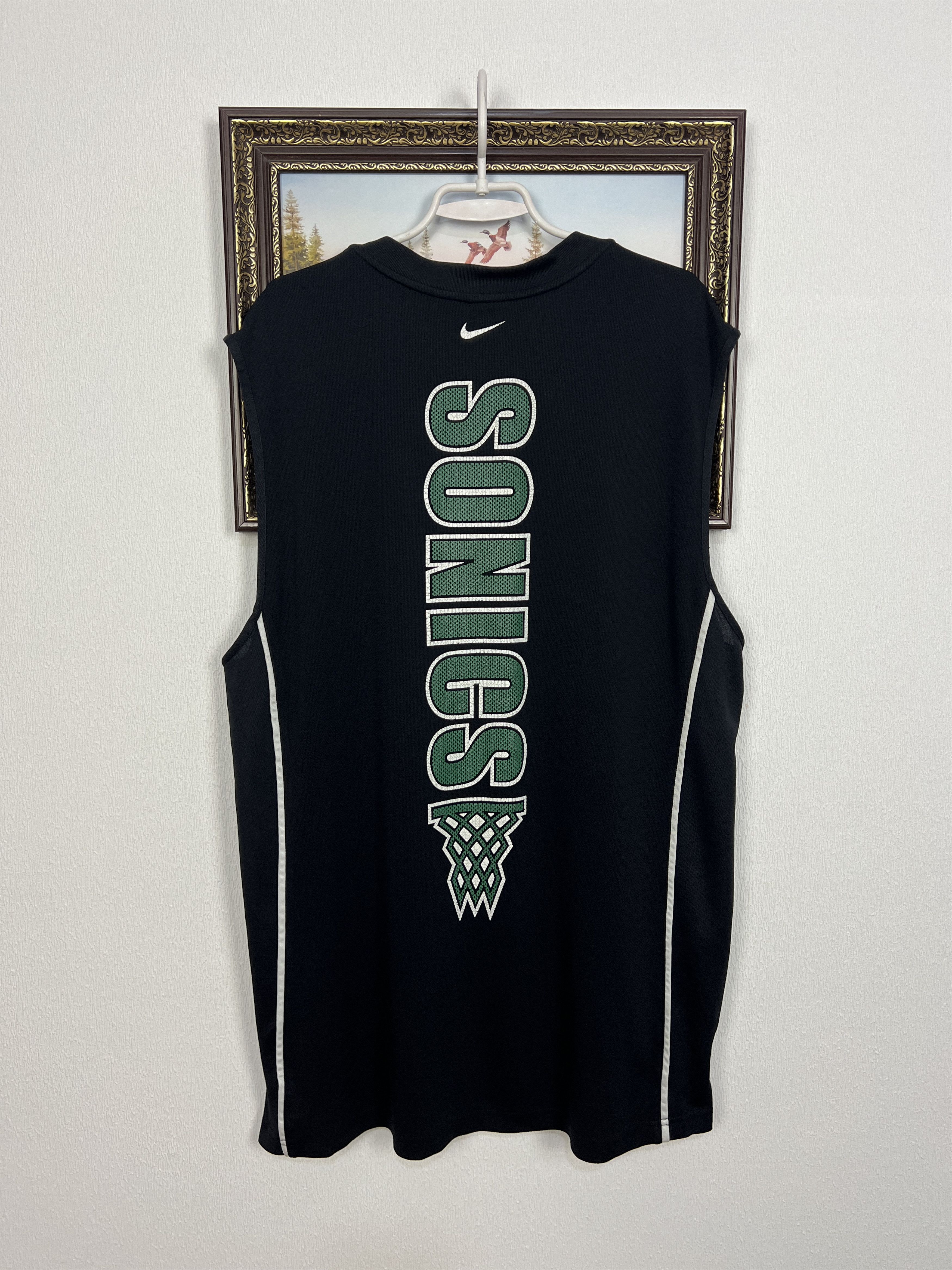 Nike Seattle Sonics Vest Shirt Jersey Shooting Warm Up Trikot Size US XL / EU 56 / 4 - 7 Thumbnail