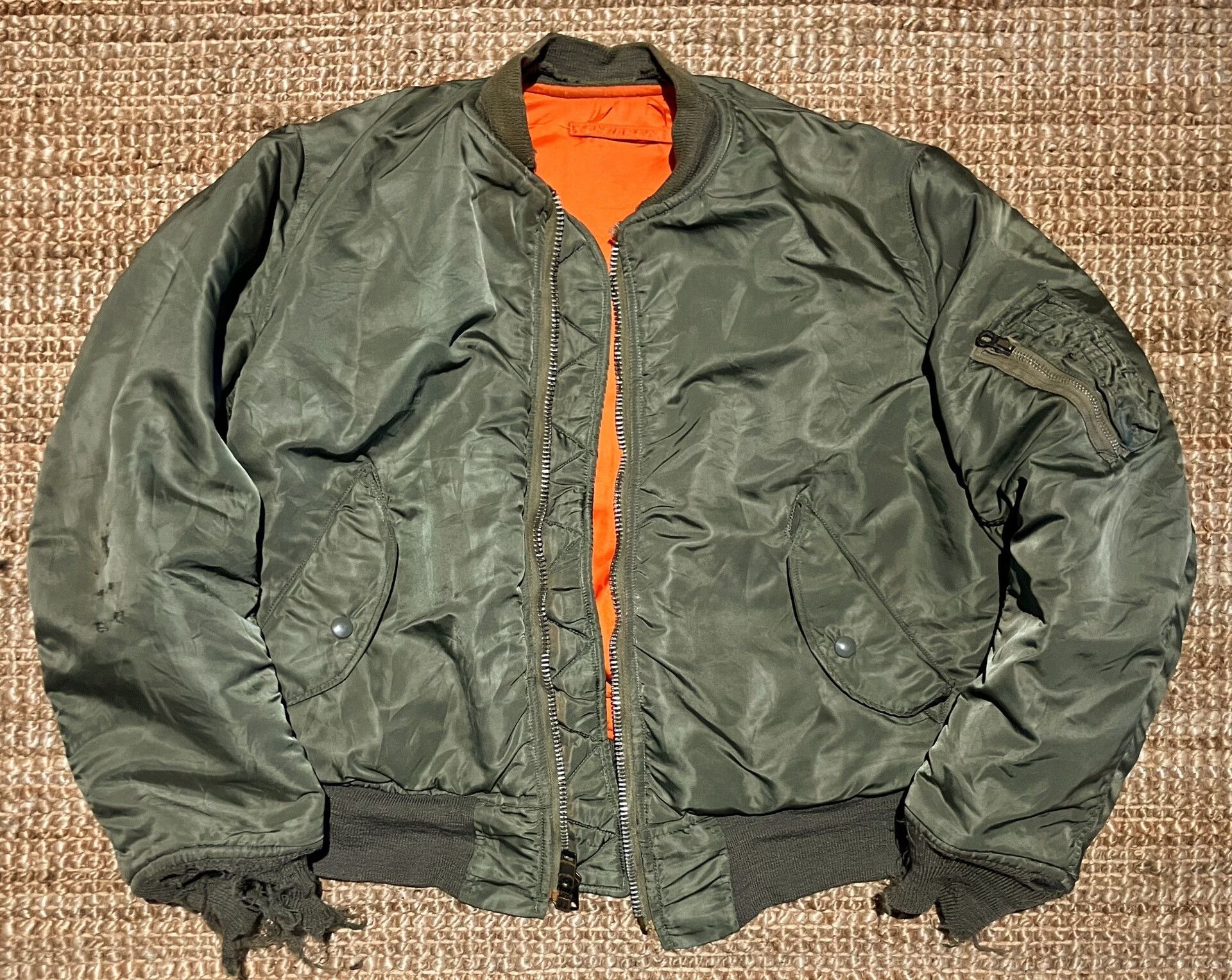 Vintage Vintage 70s Ma1 Bomber Jacket Size US M / EU 48-50 / 2 - 1 Thumbnail