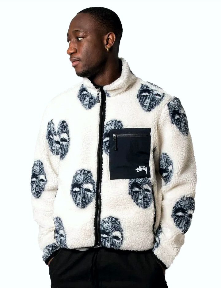 Stussy Mask sherpa jacket Size US S / EU 44-46 / 1 - 14 Thumbnail