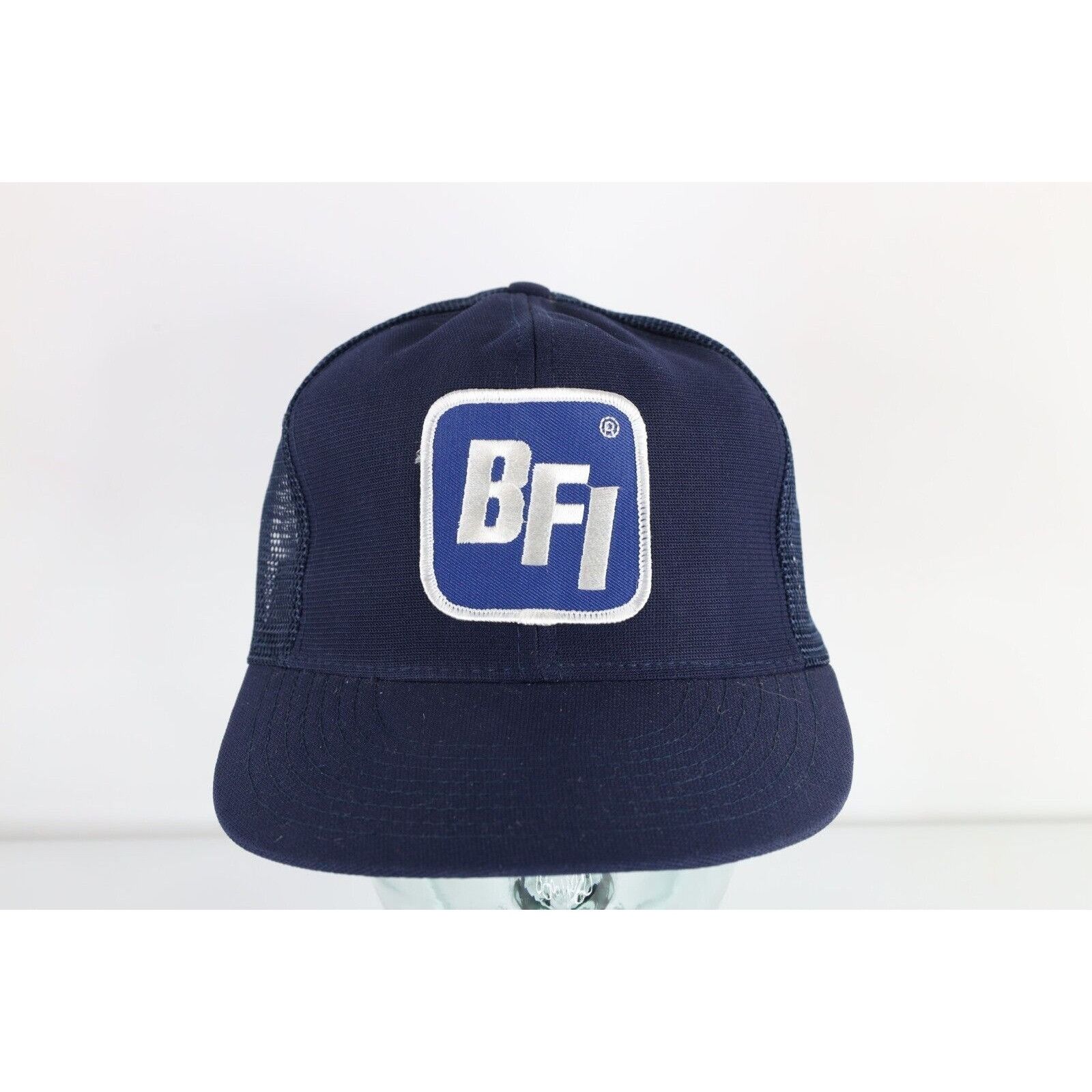Vintage Deadstock Vintage 80s BFI Recycle Waste Company Trucker Hat Size ONE SIZE - 1 Thumbnail