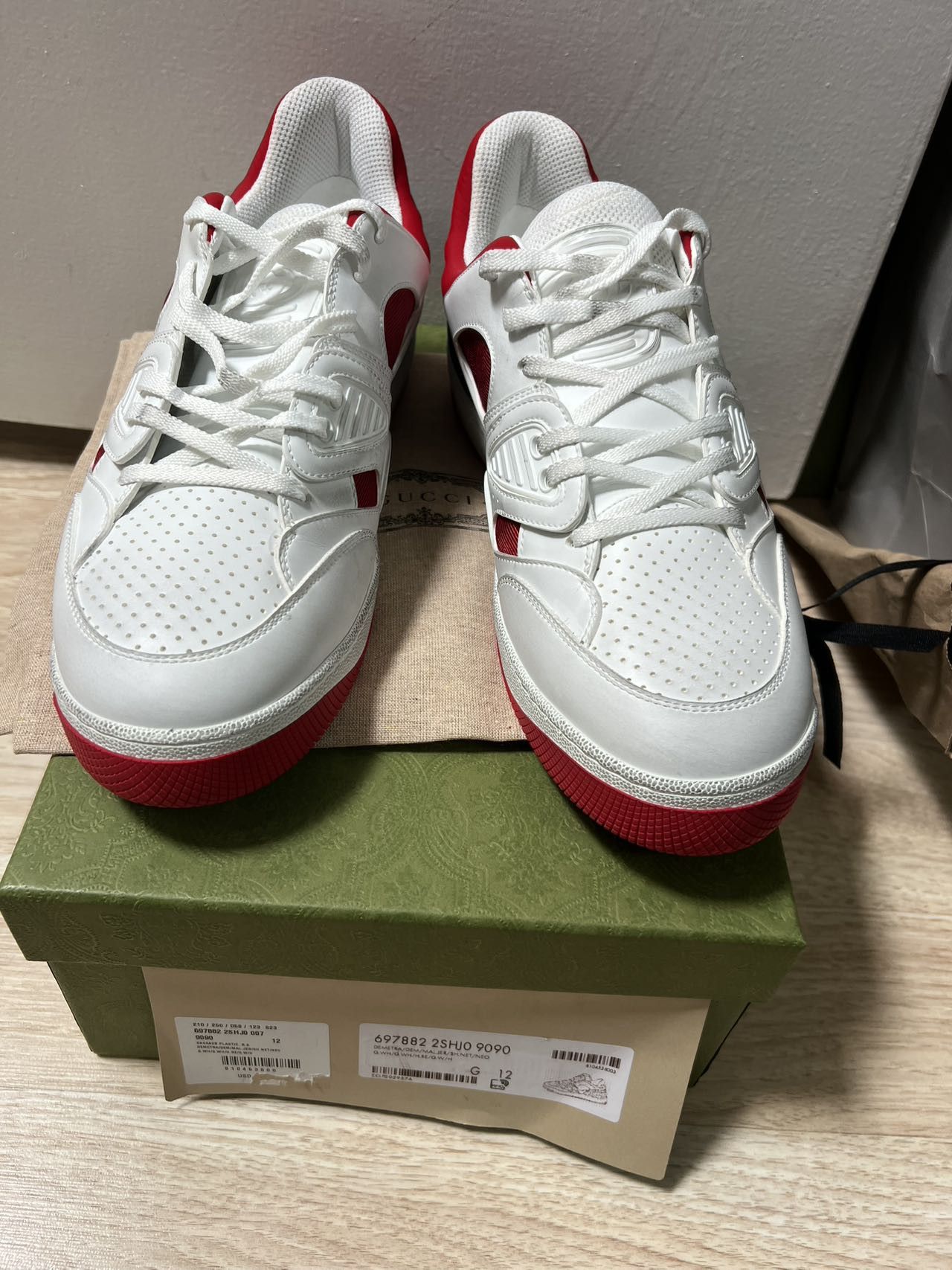 Gucci MEN Gucci Basket White Demetra Size US 12.5 / EU 45-46 - 7 Thumbnail
