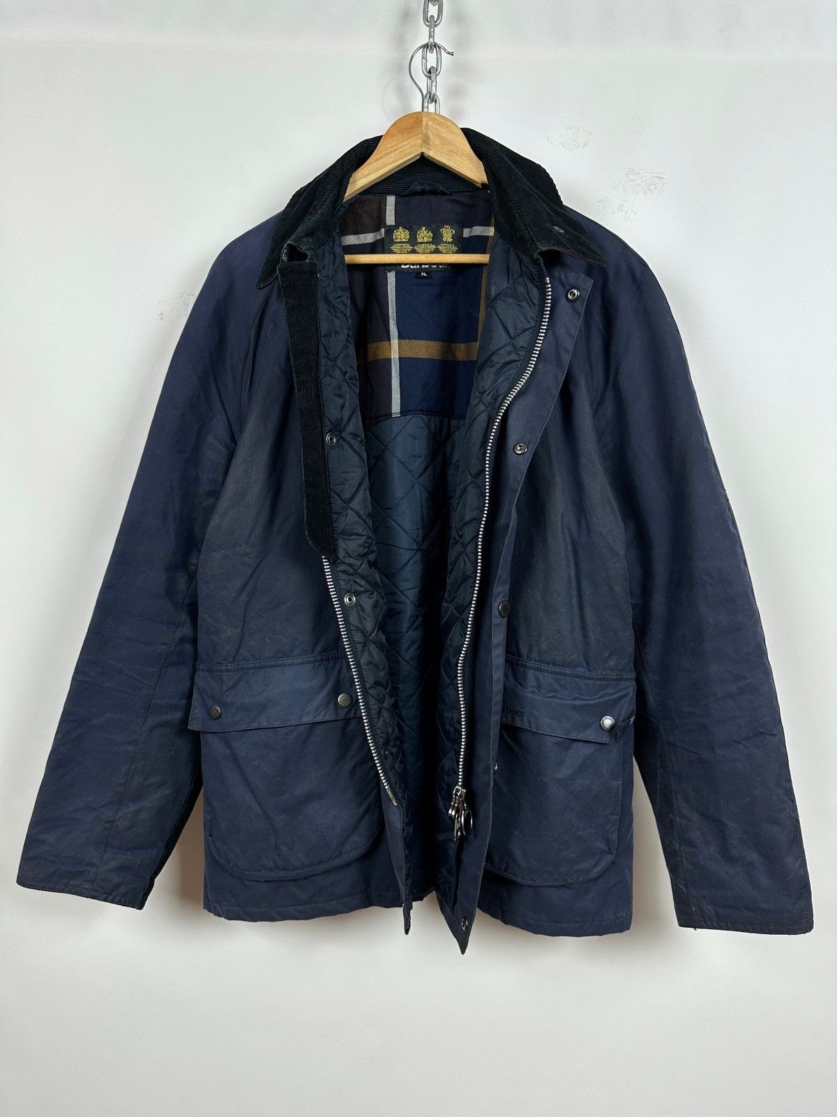 Strathyre Wax Barbour Strathyre Navy Waxed Cotton Jacket Barbour