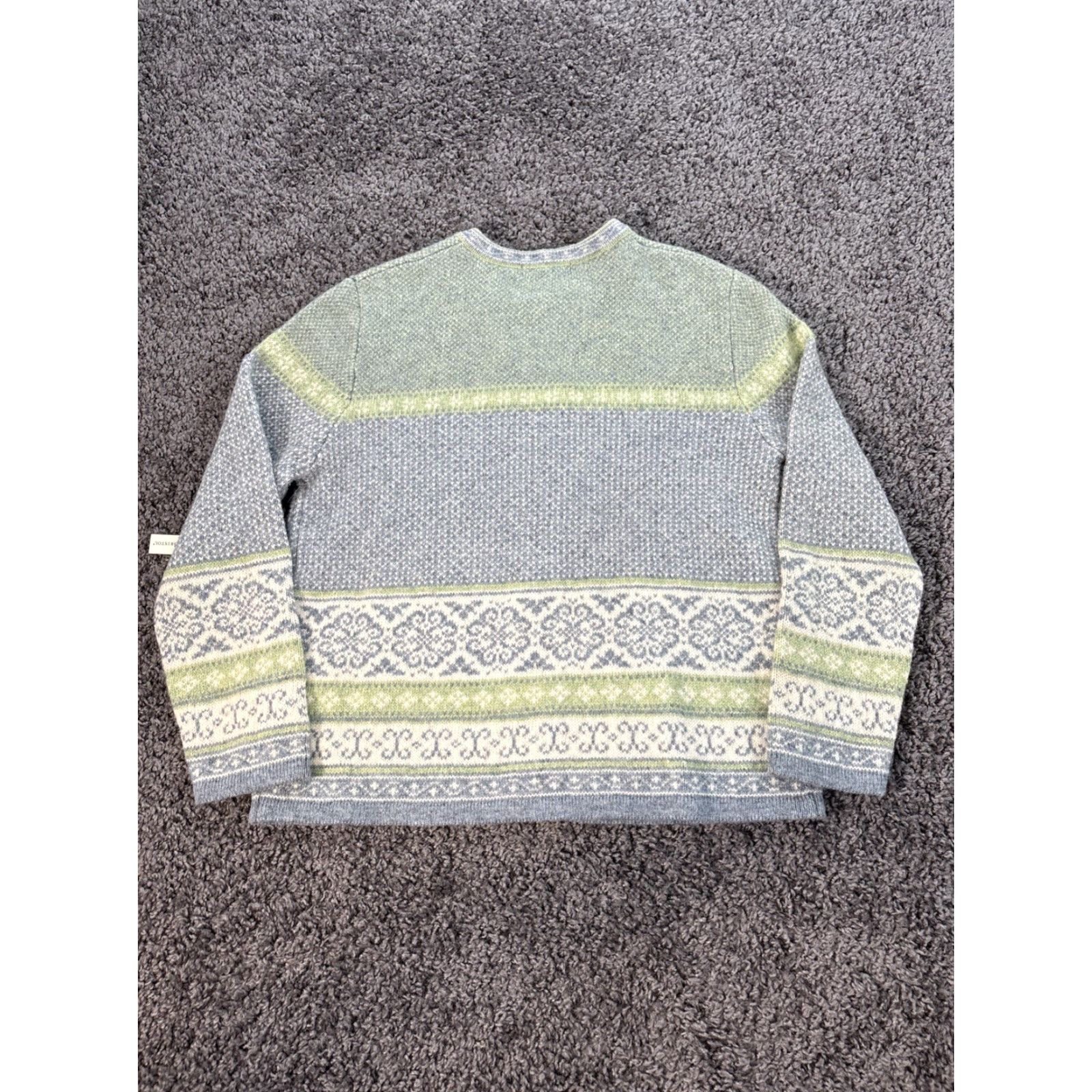 Vintage VINTAGE Susan Bristol Wool Cardigan Sweater Women M Nordic Fair Isle Fisherman NWT Size M / US 6-8 / IT 42-44 - 5 Thumbnail