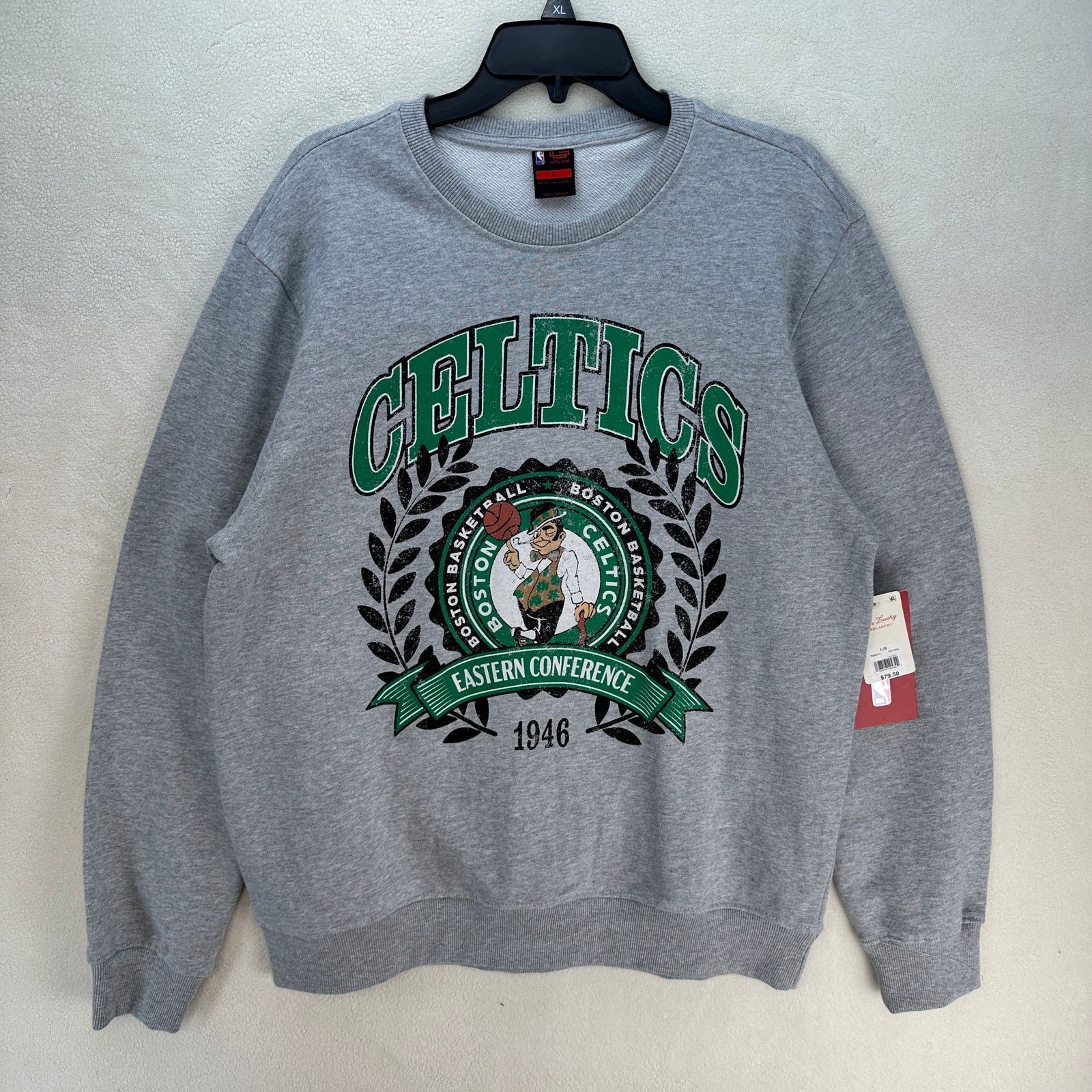 Lucky Brand LUCKY BRAND X BOSTON CELTICS LARGE NBA HEATHER GREY FLEECE Size US L / EU 52-54 / 3 - 1 Thumbnail