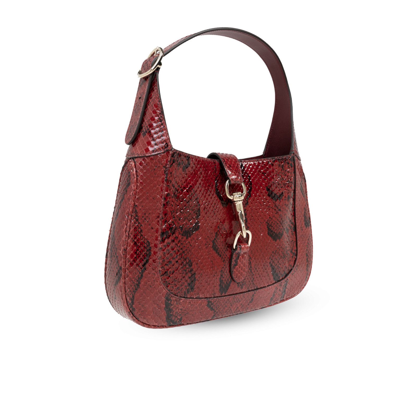 Gucci GUCCI Jackie Red Embossed Leather Shoulder Bag New & Authent Size ONE SIZE - 3 Thumbnail