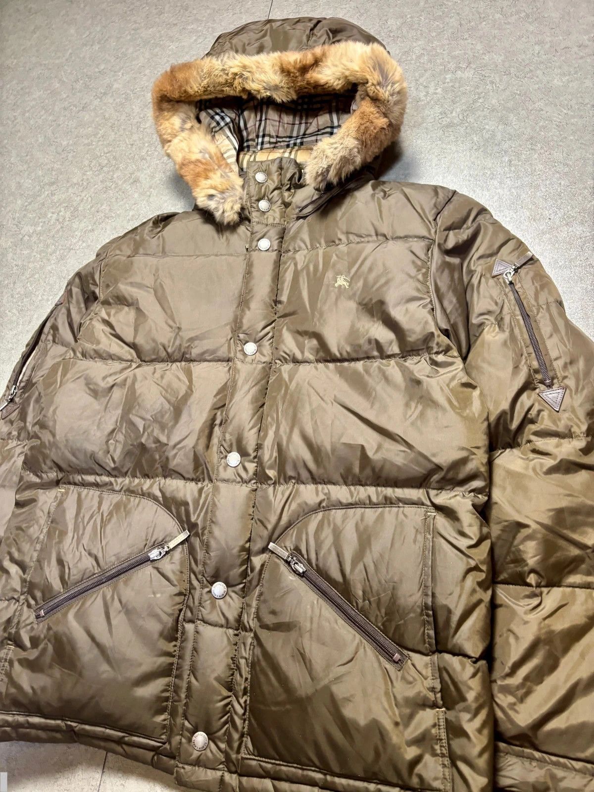 Burberry Burberry Black Label Down Jacket Fur Hood Khaki japan Size US M / EU 48-50 / 2 - 4 Thumbnail