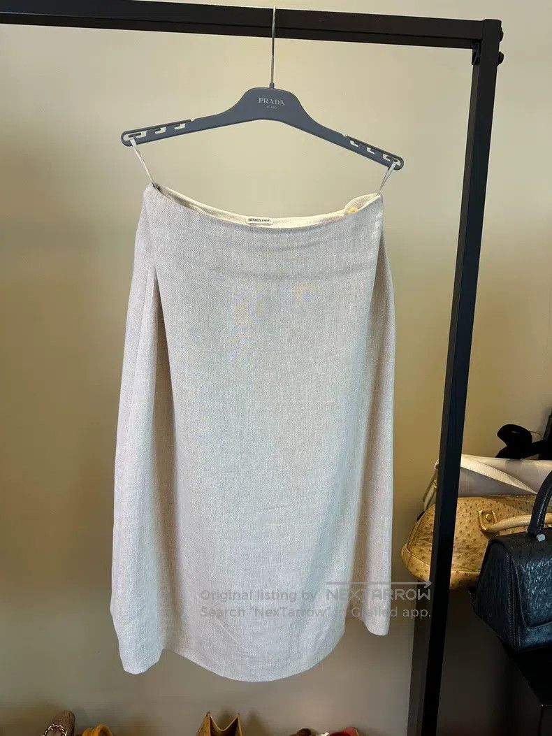 Hermes 100% linen skirt