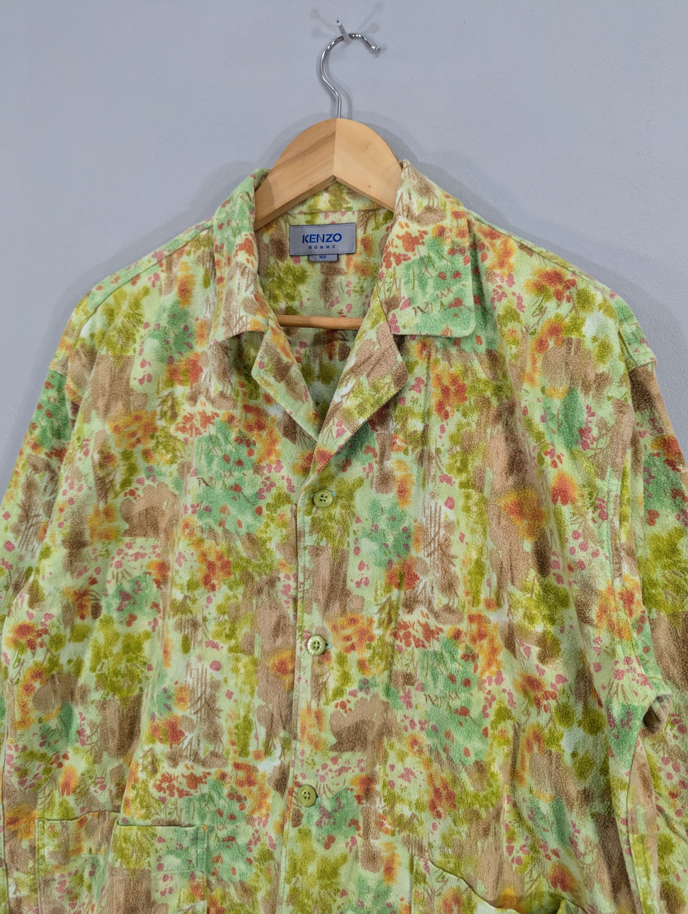 Kenzo Vintage Kenzo Homme Button Ups Printed Jacket Size US M / EU 48-50 / 2 - 5 Thumbnail