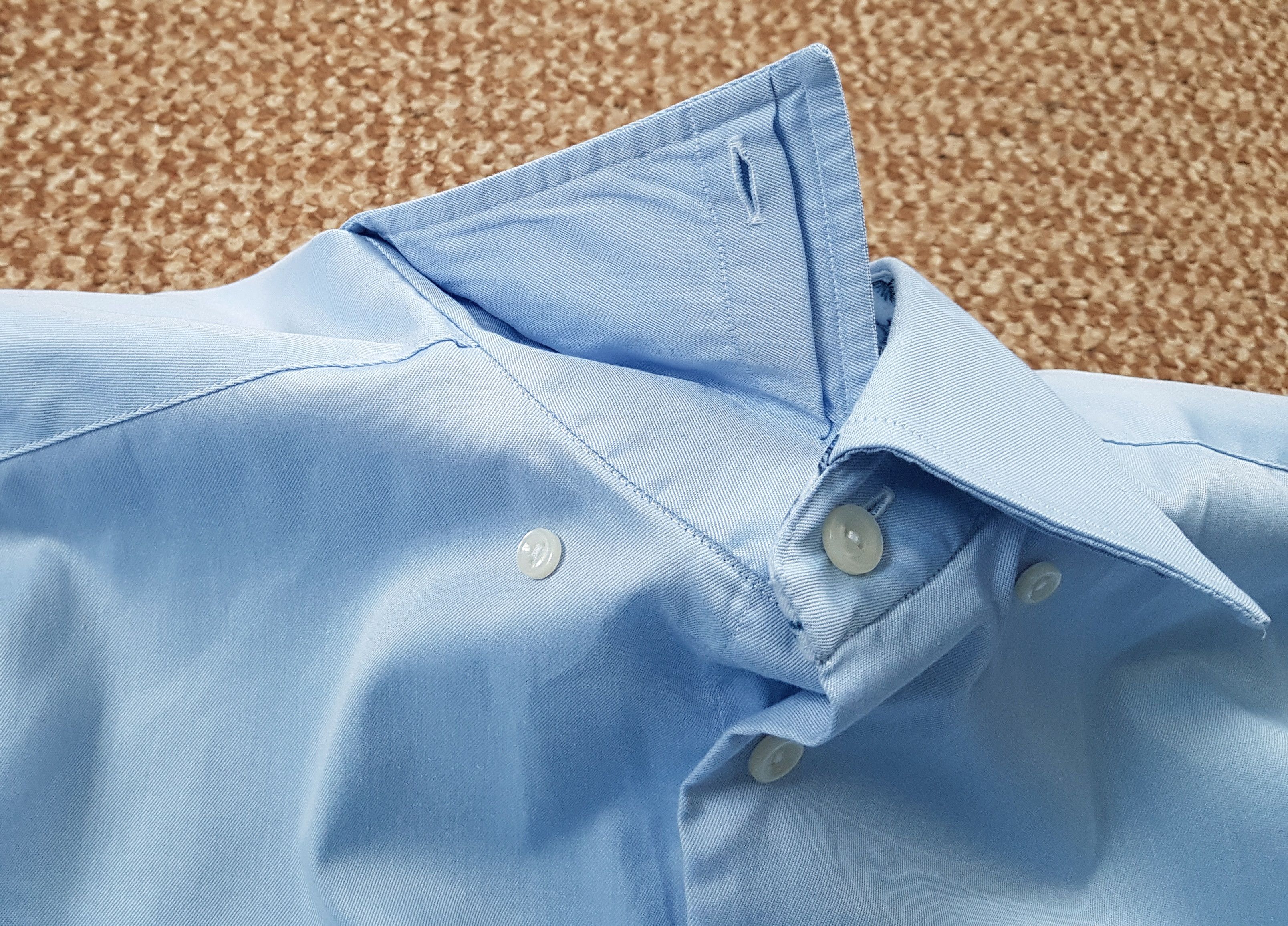 Eton Eton Men's Long Sleeve Blue Shirt Button Up Slim sz 39 15.5 Size US M / EU 48-50 / 2 - 4 Thumbnail