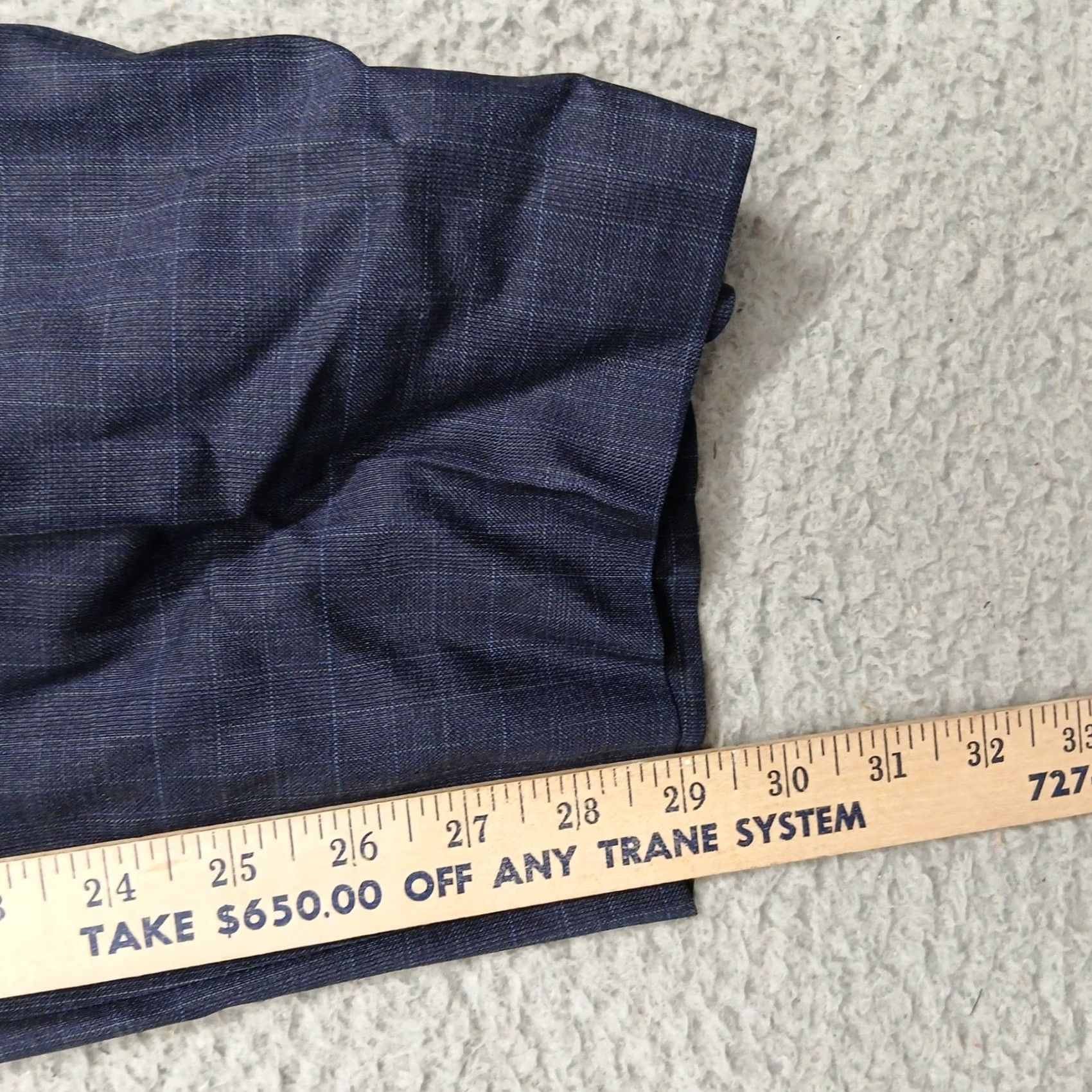 Canali Canali Dress Pants Men's 38 Blue Plaid Wool Luxury Italy Size US 38 / EU 54 - 7 Thumbnail