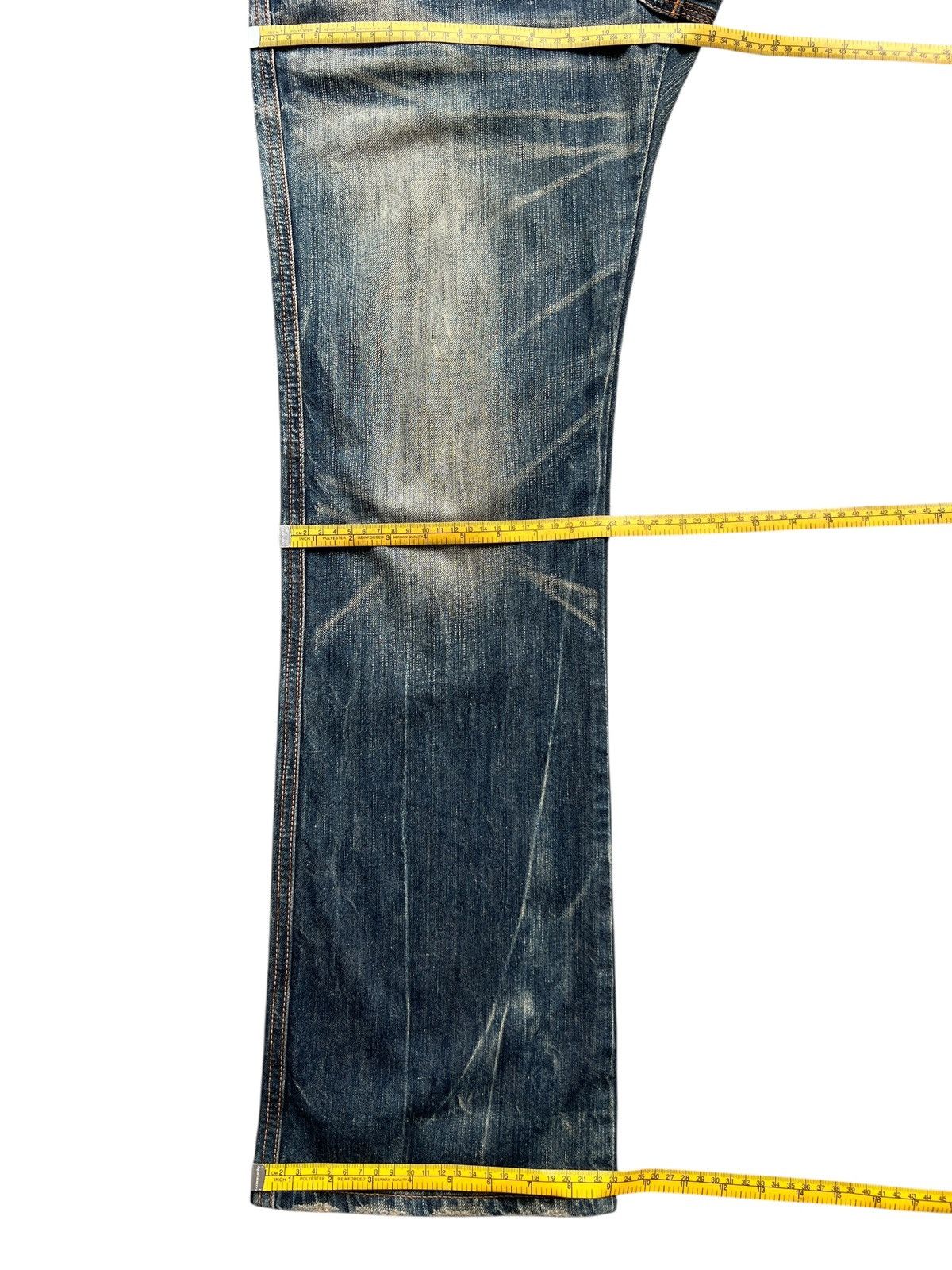 Edwin Vintage Edwin Function Distressed Mudwash Denim Jeans 33x32 Size US 33 - 14 Thumbnail