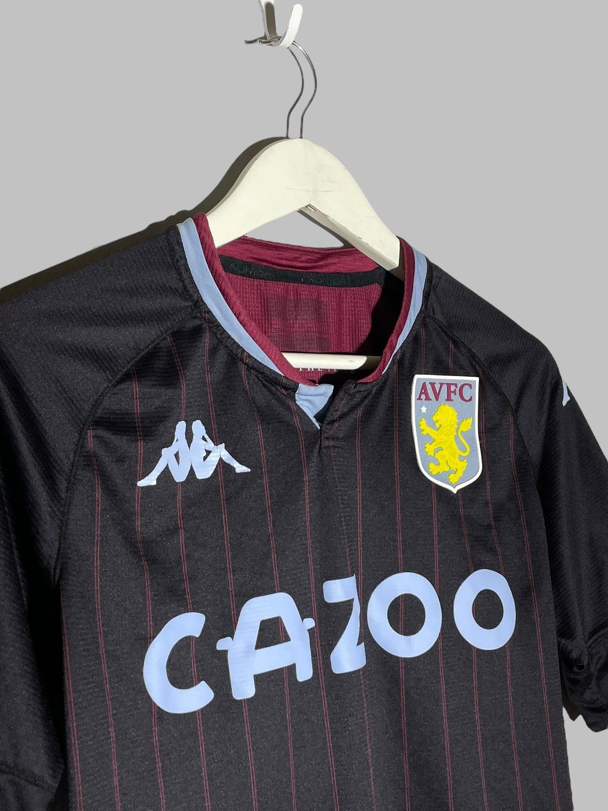 Kappa Aston Villa Kappa 2020/21 Away Football Shirt Soccer Jersey Size US S / EU 44-46 / 1 - 3 Thumbnail