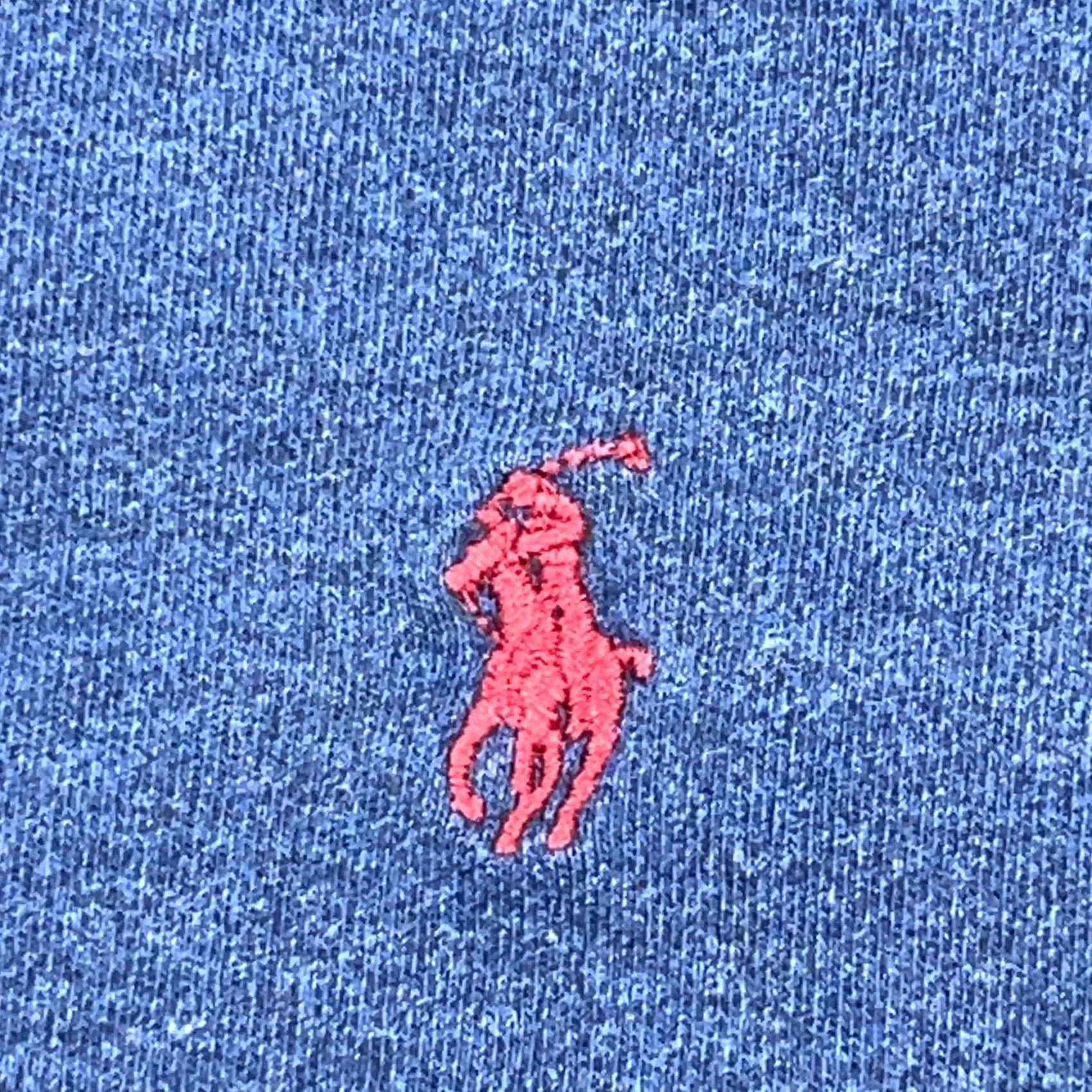 Polo Ralph Lauren Ralph Lauren Polo Shirt Men Large Blue Long Sleeve Solid Blue Polo Shirt Rugby Pony B9 Size US L / EU 52-54 / 3 - 4 Thumbnail