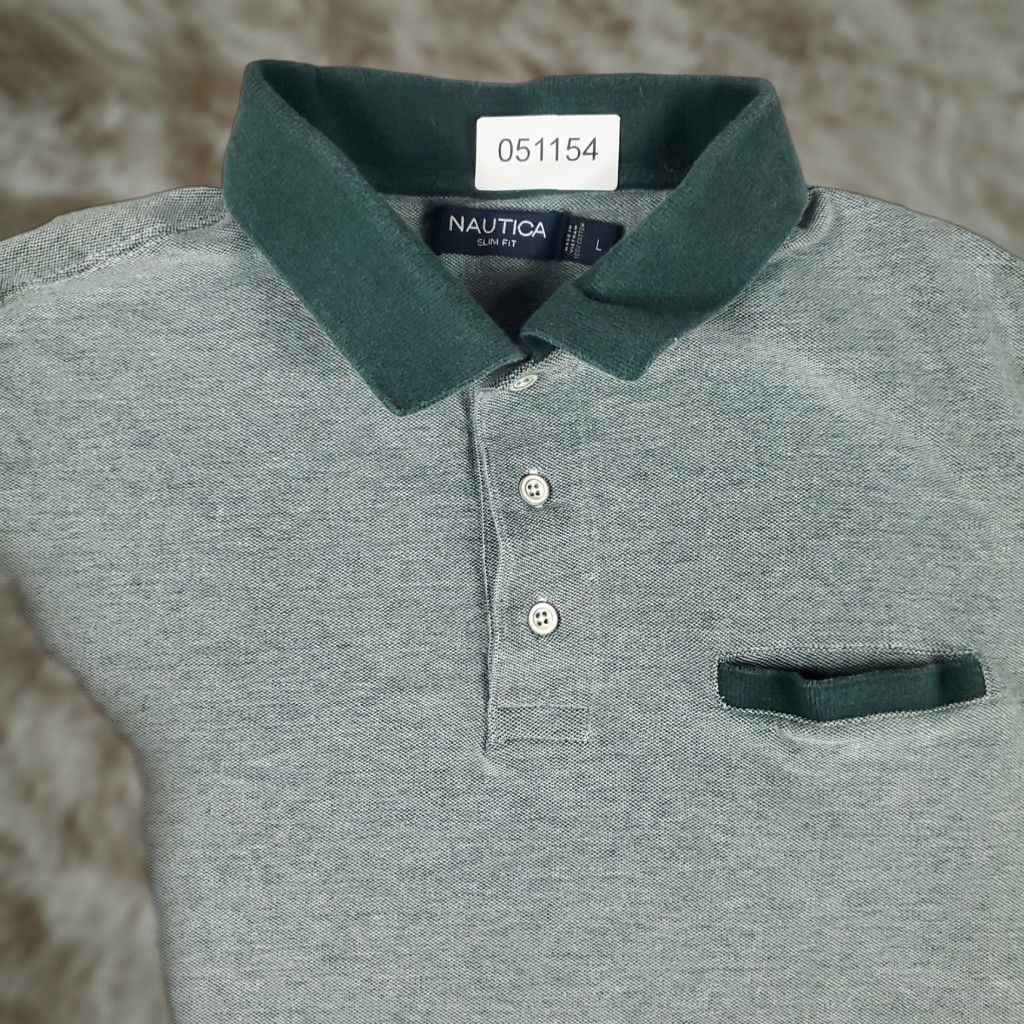 Nautica Nautica Polo Shirt Adult Large Green Casual Short Sleeve Mens Size US L / EU 52-54 / 3 - 1 Thumbnail