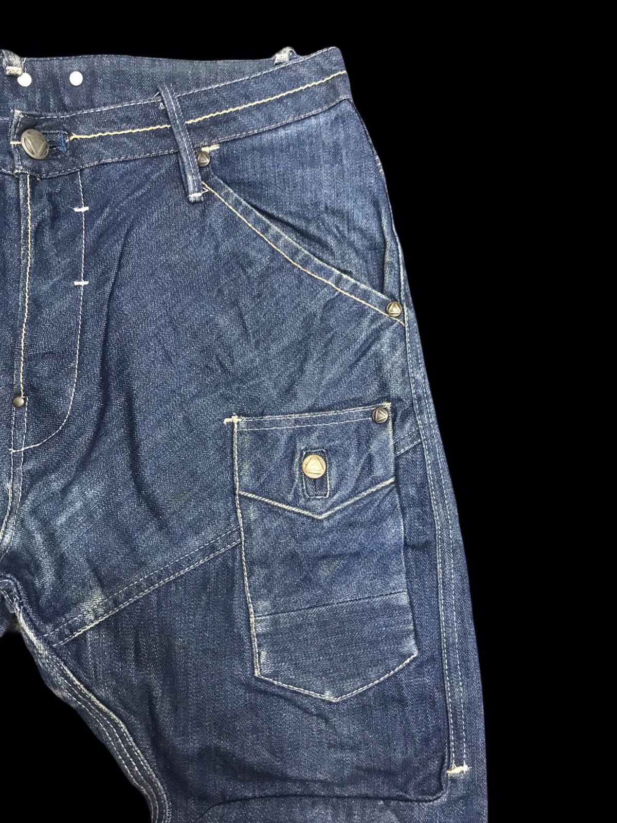 G-Star 💥AVANT GARDE💥GSTAR RAW HI CROTCH SKINNY CURVED DENIM F167 Size US 35 - 2 Thumbnail