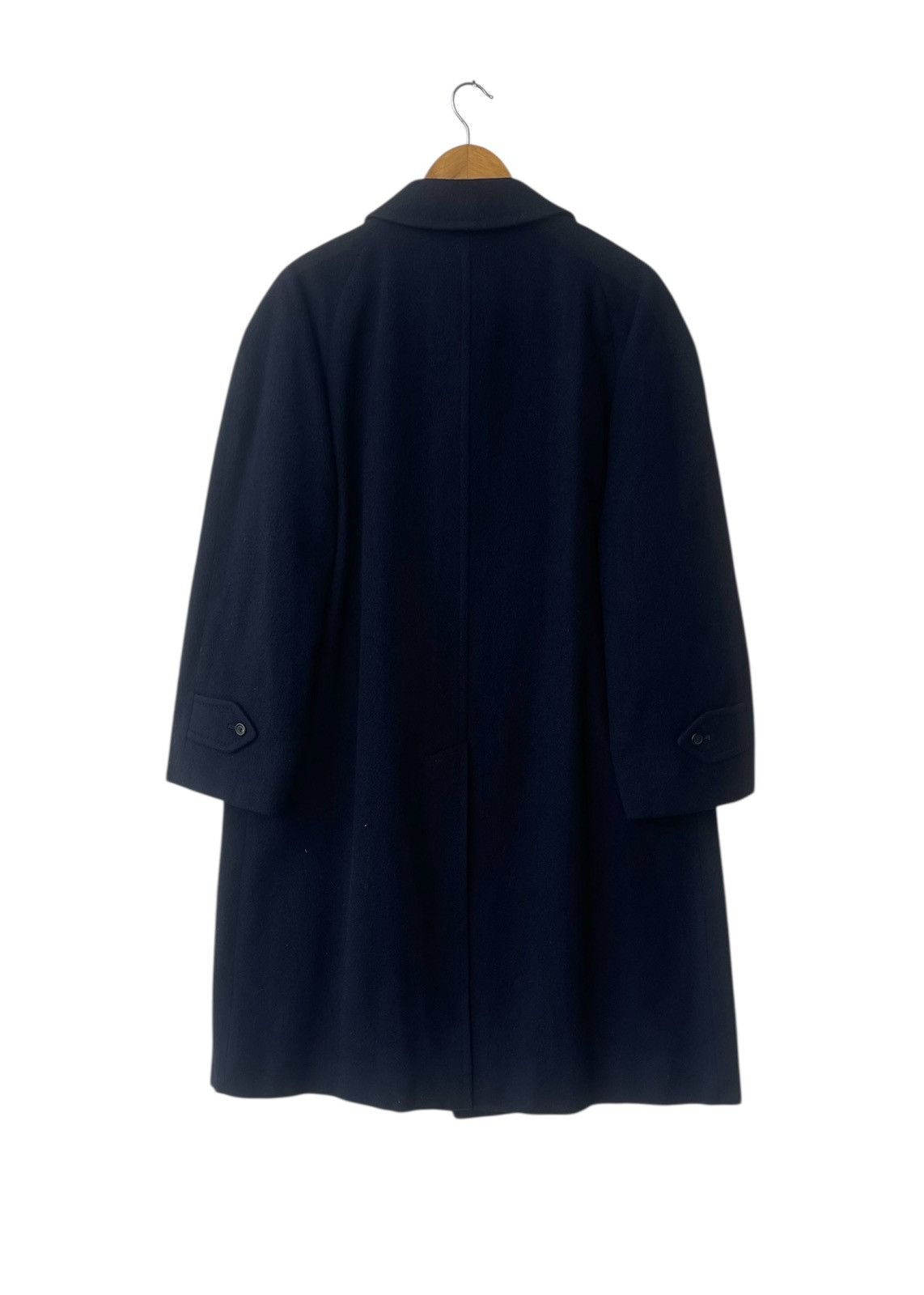 Burberry VINTAGE Burberrys 100% Cashmere Long Coat Navy Blue C-TK83 Size US L / EU 52-54 / 3 - 2 Thumbnail