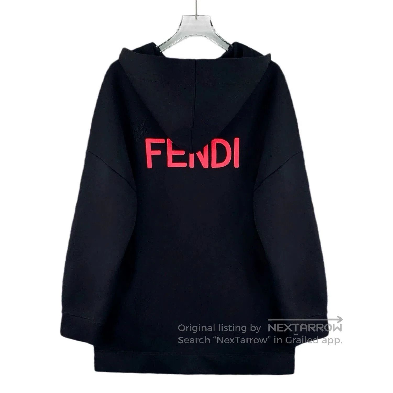Fendi fendi black embroidered hooded sweatshirt. Size US S / EU 44-46 / 1 - 2 Thumbnail