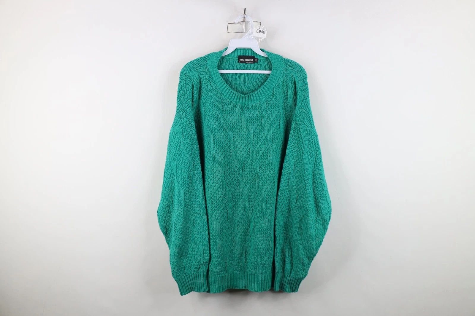 Vintage Vintage 90s Streetwear Cotton Knit Crewneck Sweater USA Size US L / EU 52-54 / 3 - 1 Thumbnail