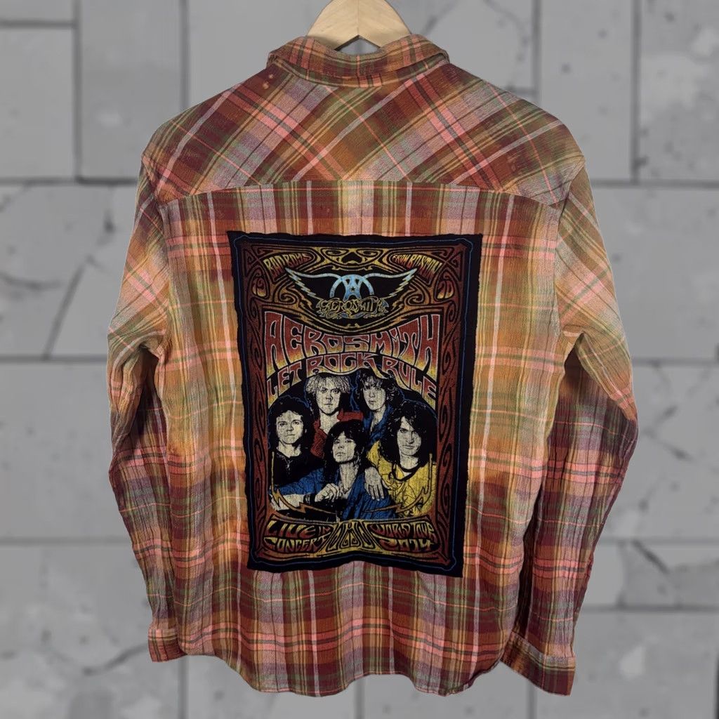 Aerosmith Aerosmith Let Rock Rule Orange Plaid Button Up Shirt ROCKABILLY UNISEX S Size US S / EU 44-46 / 1 - 1 Thumbnail