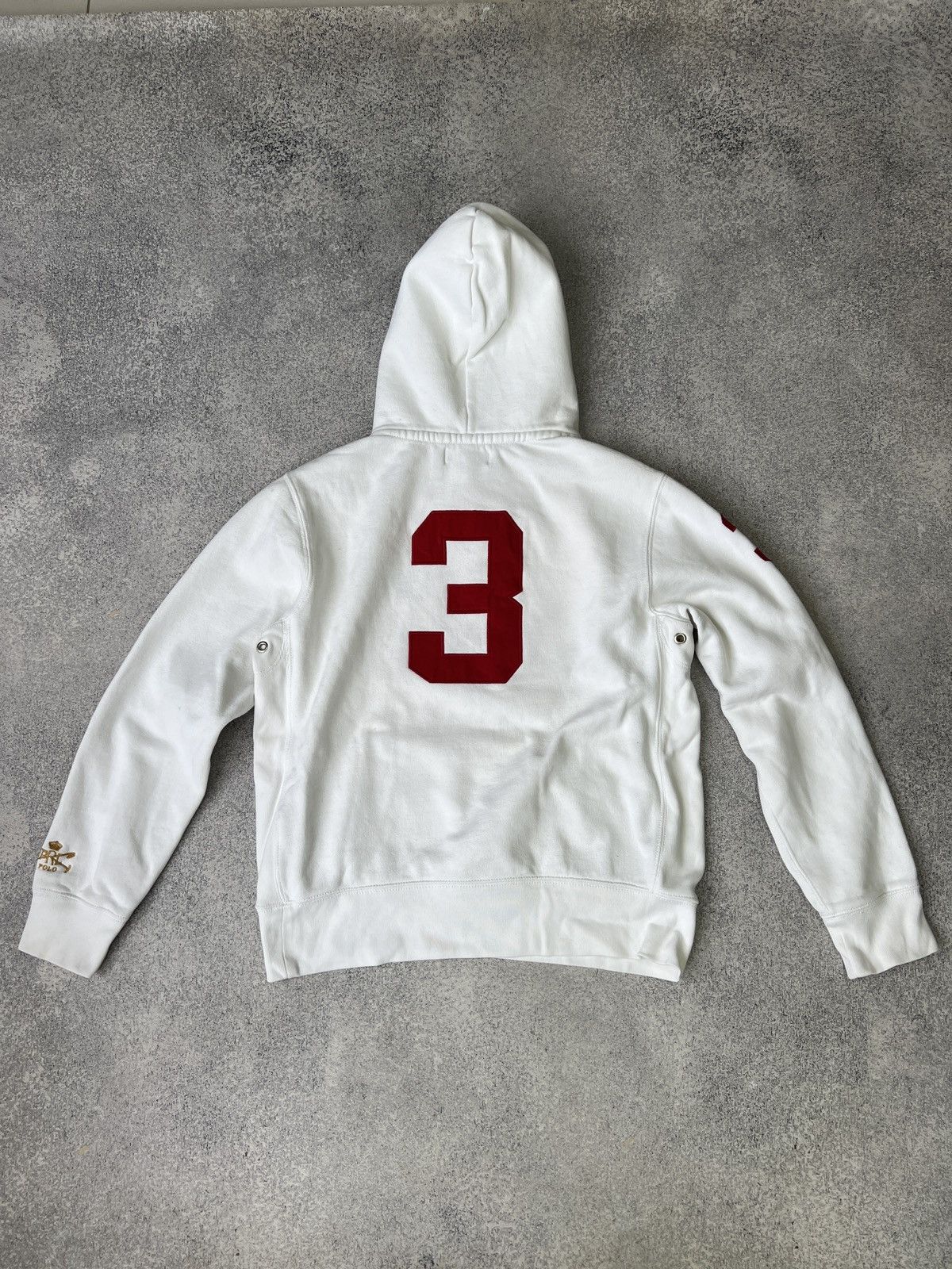 Polo Ralph Lauren × Vintage Vintage Polo Ralph Lauren PRL White Women’s Hoodie 3LXVII Size L / US 10 / IT 46 - 12 Thumbnail