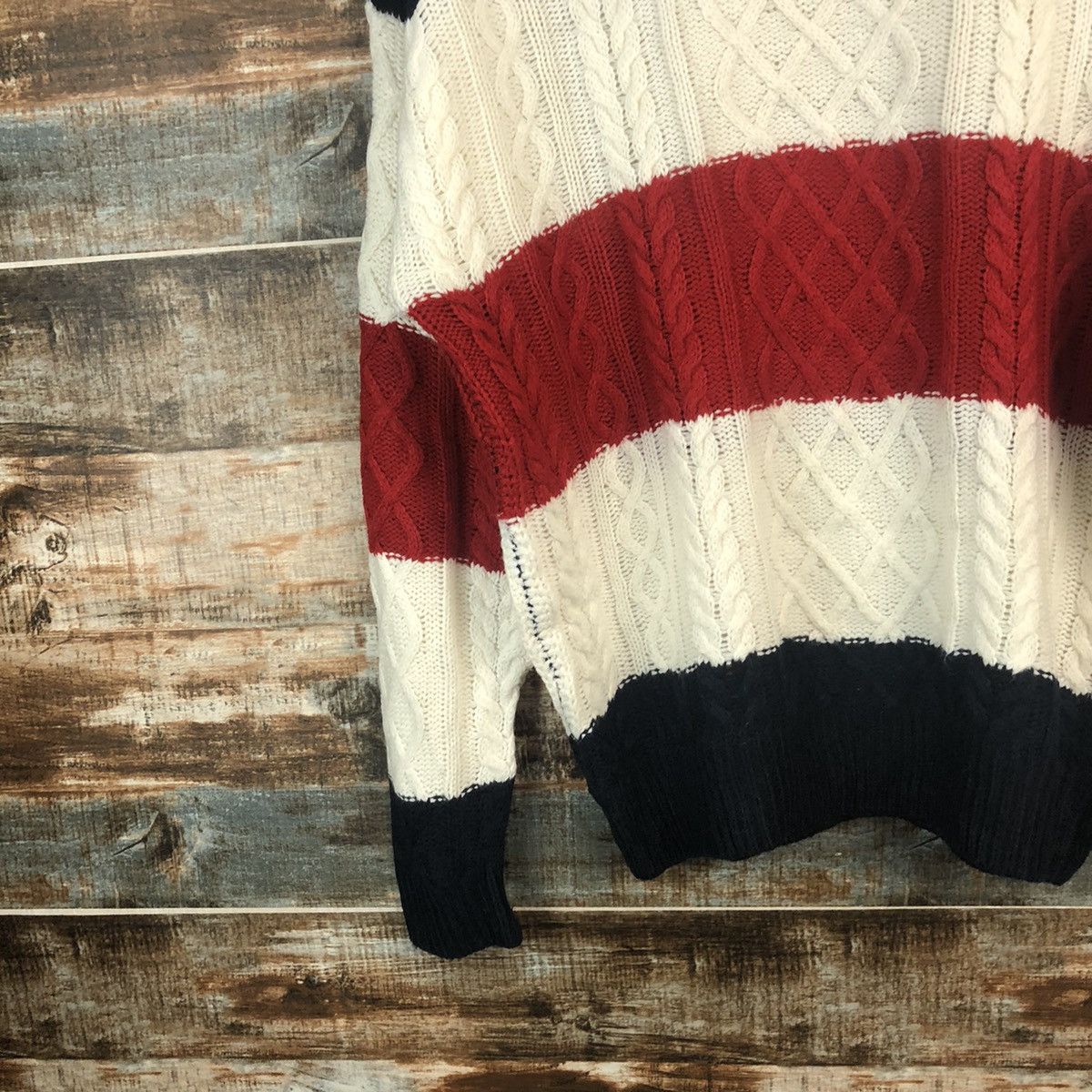 Japanese Brand Ills Stripe like kurt cobain Knitwear #A1854 Size US M / EU 48-50 / 2 - 7 Thumbnail