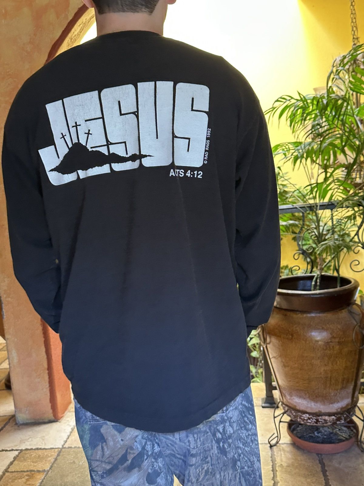 4GSELLER × Vintage Vintage 1992 Gospel Carbs Jesus Longsleeve Tee XL Religion Size US XL / EU 56 / 4 - 1 Thumbnail