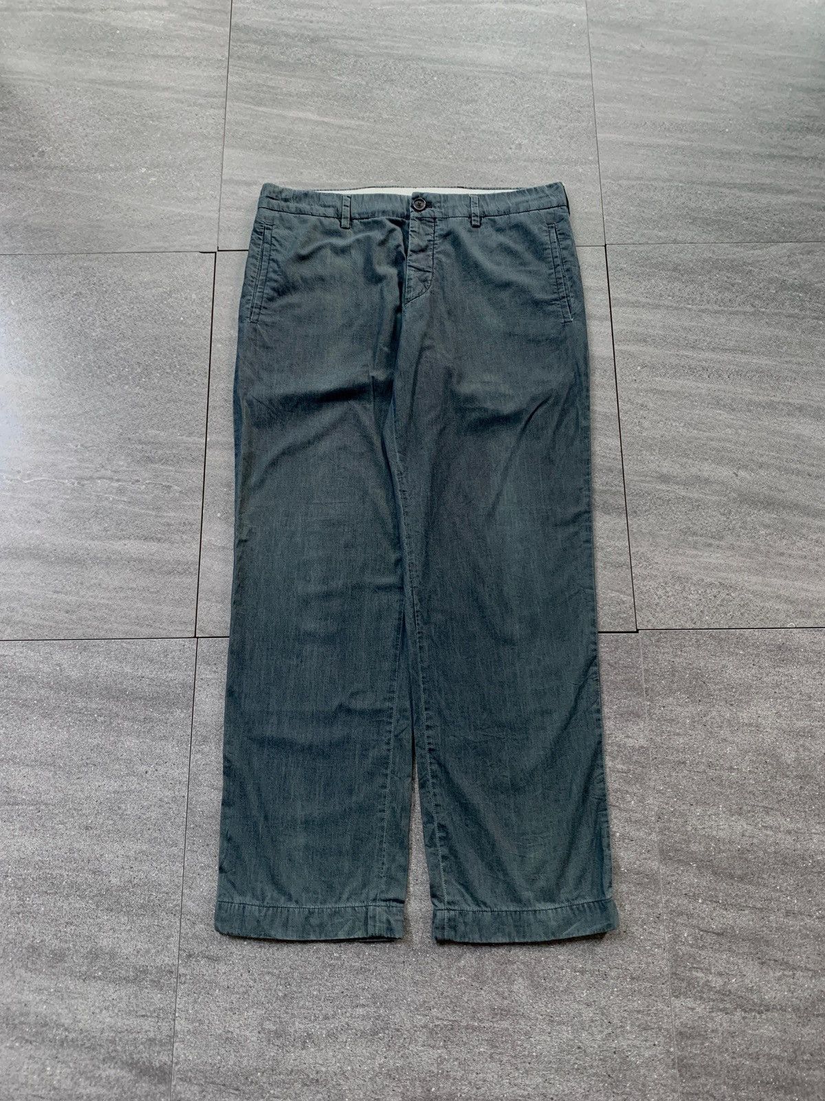 Prada FREE TAX! Washed Effect Loose Trousers Size US 33 - 1 Thumbnail