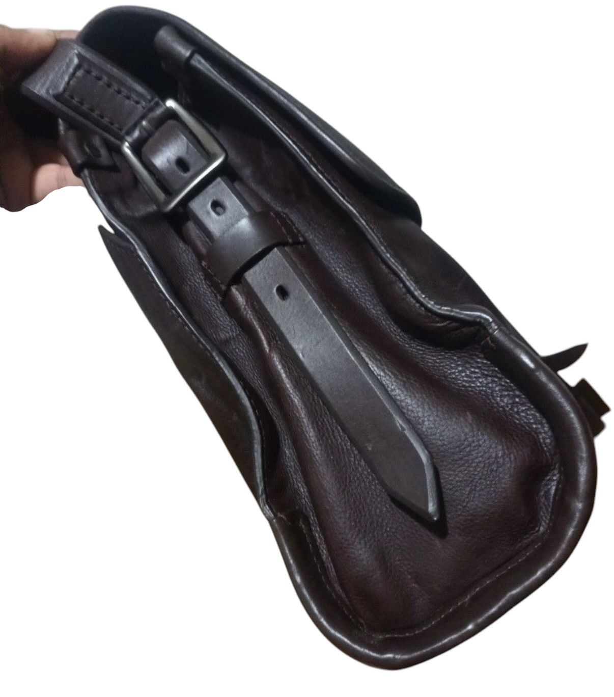 Bally BALLY LOGO SHOULDER AND CROSSBODY BAG LEATHER DARK BROWN Size ONE SIZE - 8 Thumbnail