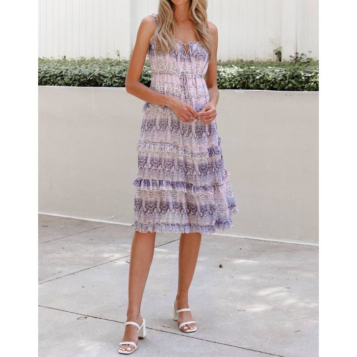 Designer Olivaceous Valensole Dress In Pink Lavendernavy Grailed 9912