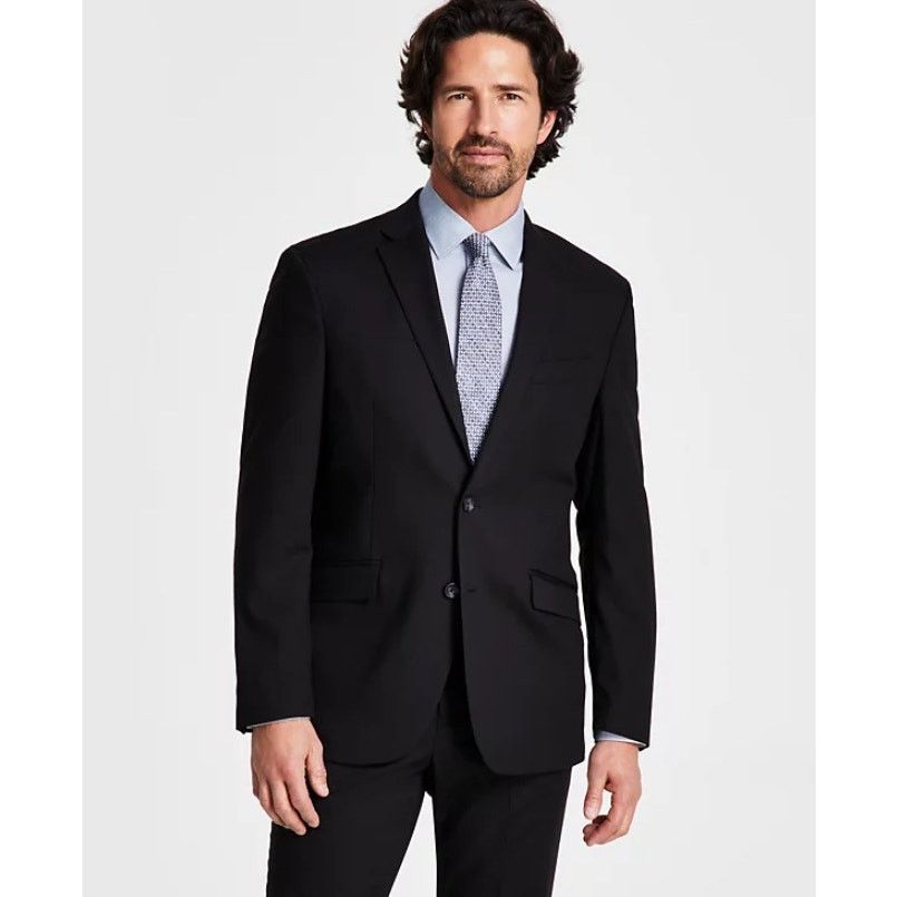 Kenneth Cole Kenneth Cole Men's Black Clooney Slim Fit Blazer Size 42S Size 42S - 1 Thumbnail